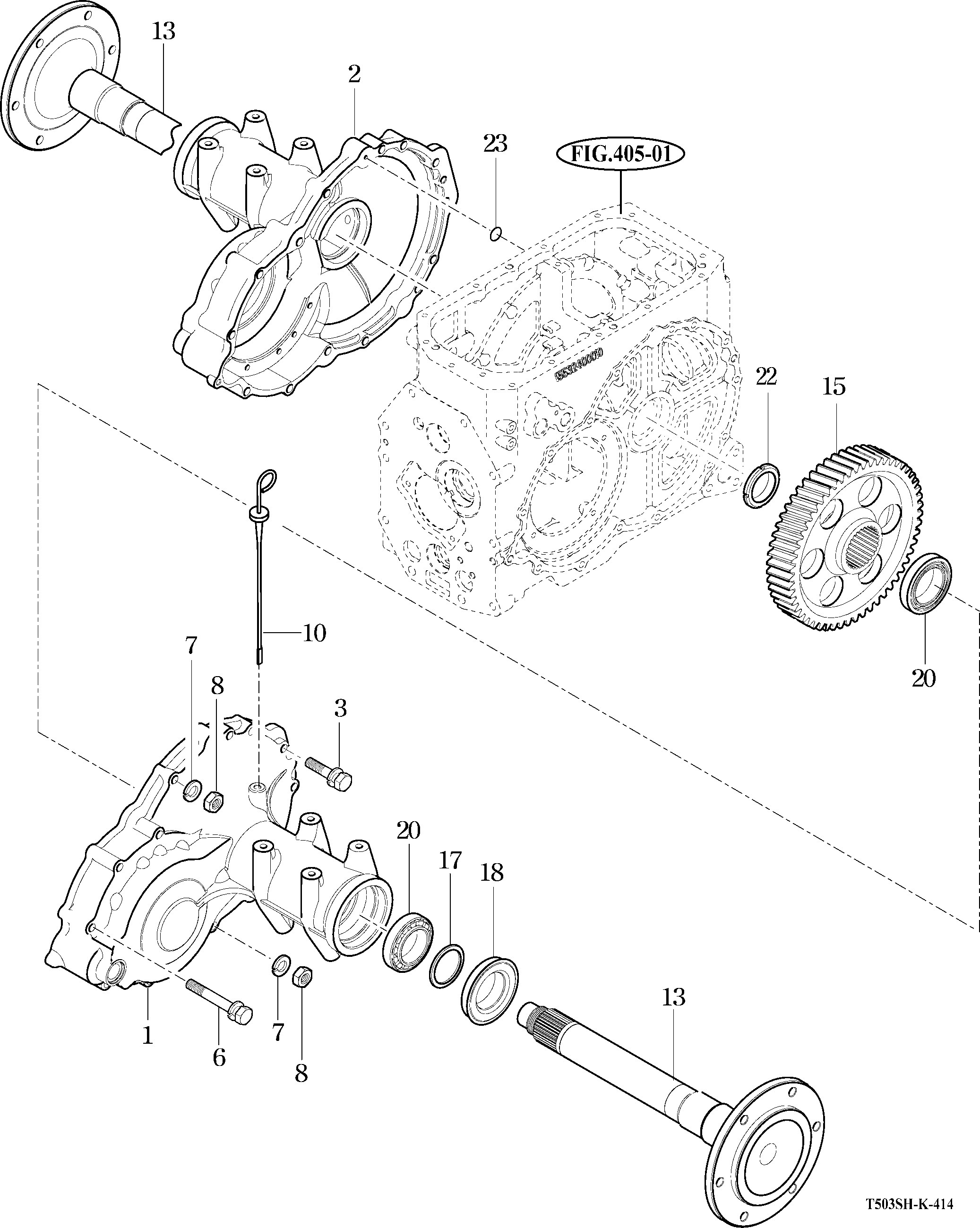 414 - REAR AXLE HOUSING 414 - REAR AXLE HOUSING