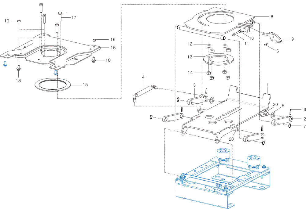 009 - SEAT FRAME