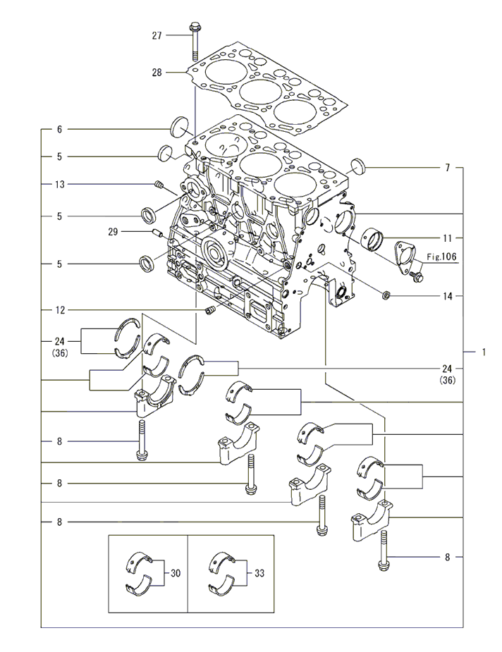 101A - CYLINDER BLOCK(TS25)