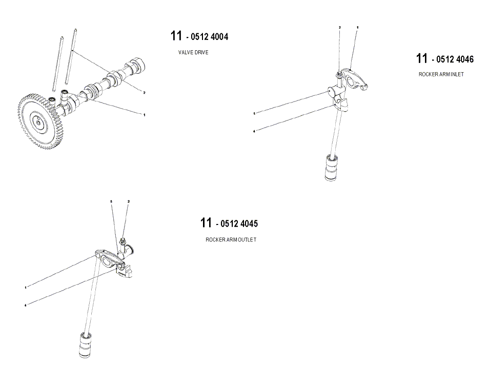 11 - 0512 4004, 0512 4045, 0512 4046