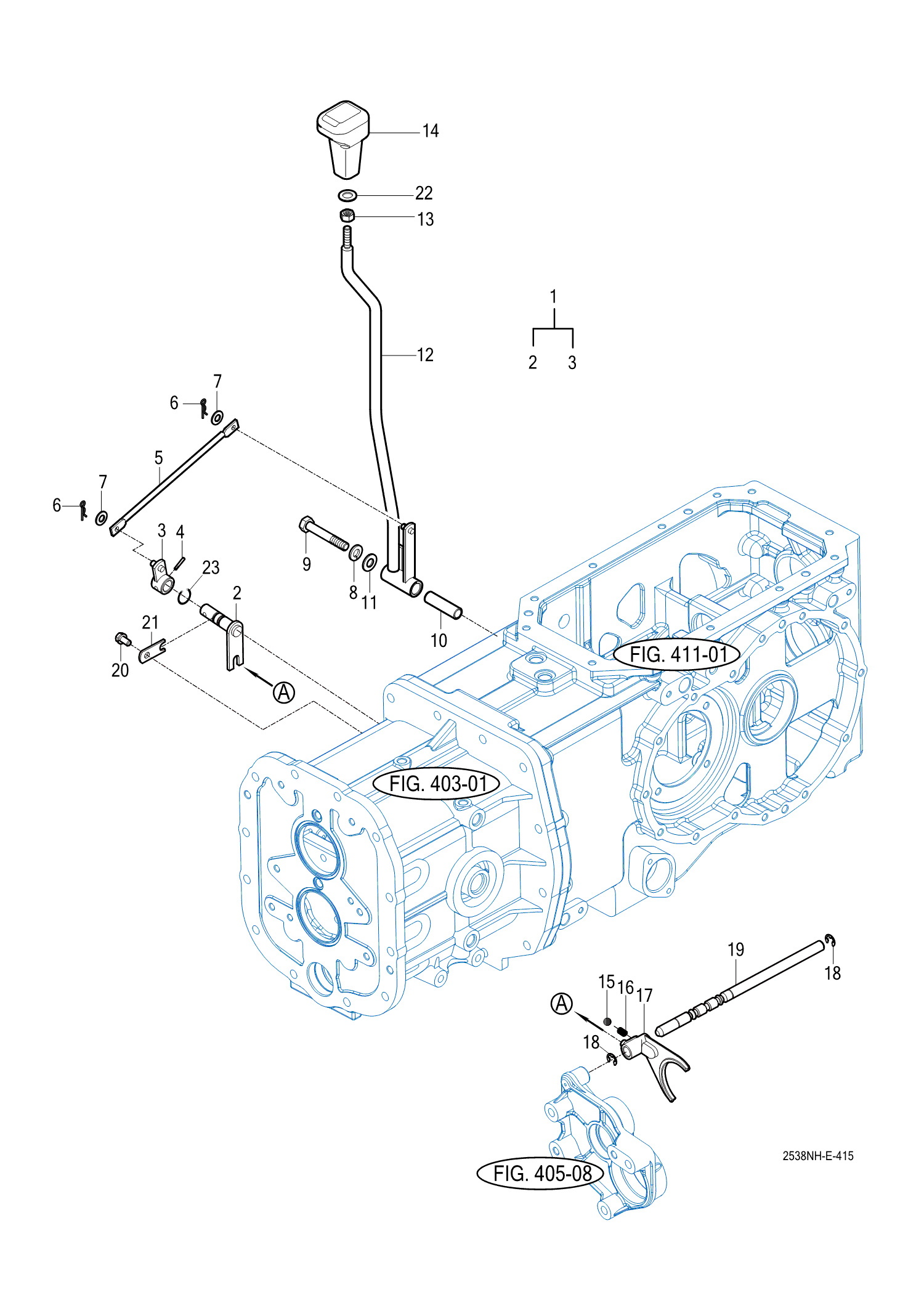 415 - SUB CHANGE LEVER 415 - SUB CHANGE LEVER