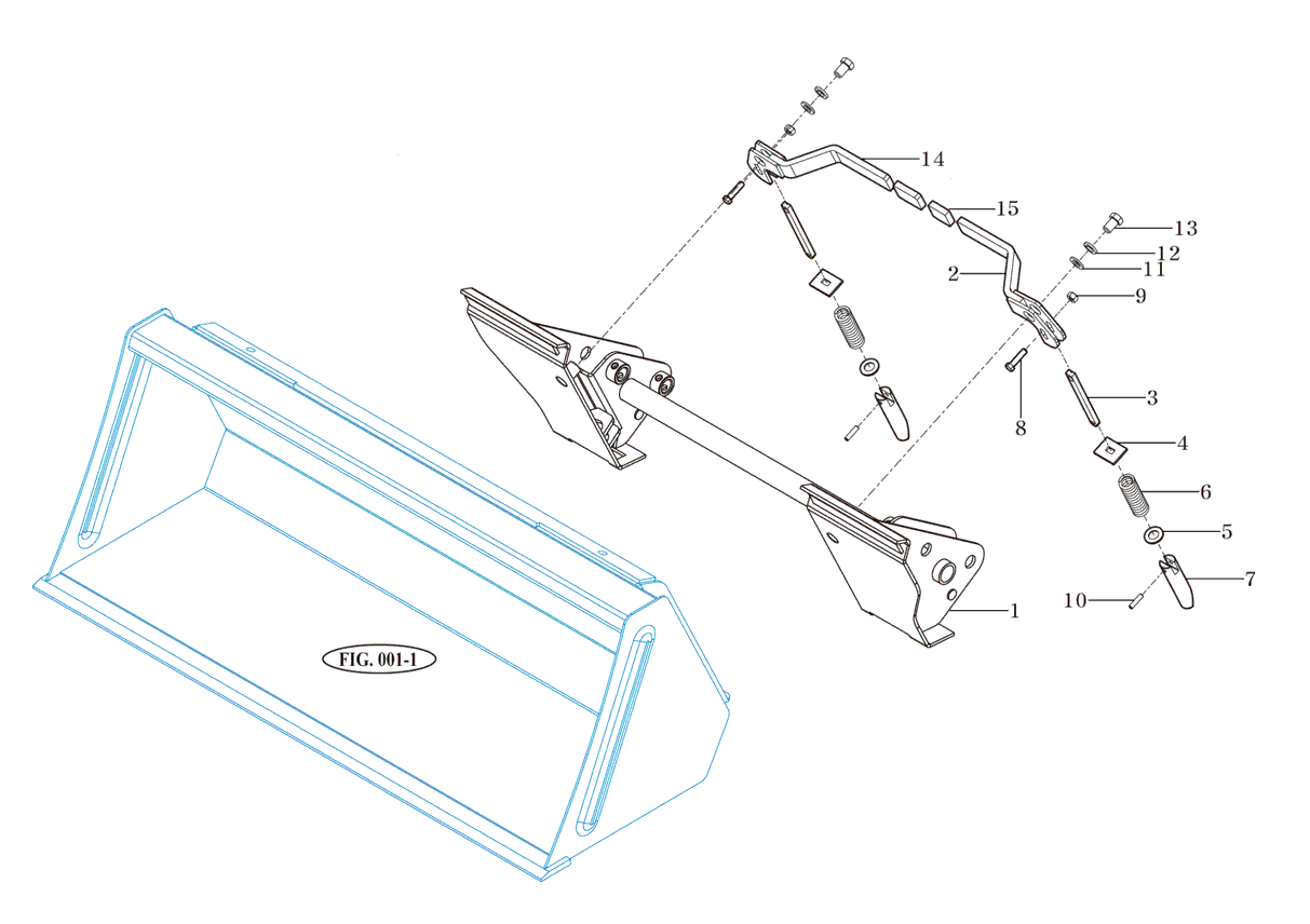 002 - QUICK ATTACHMENT ASSEMBLY (SKID TYPE)