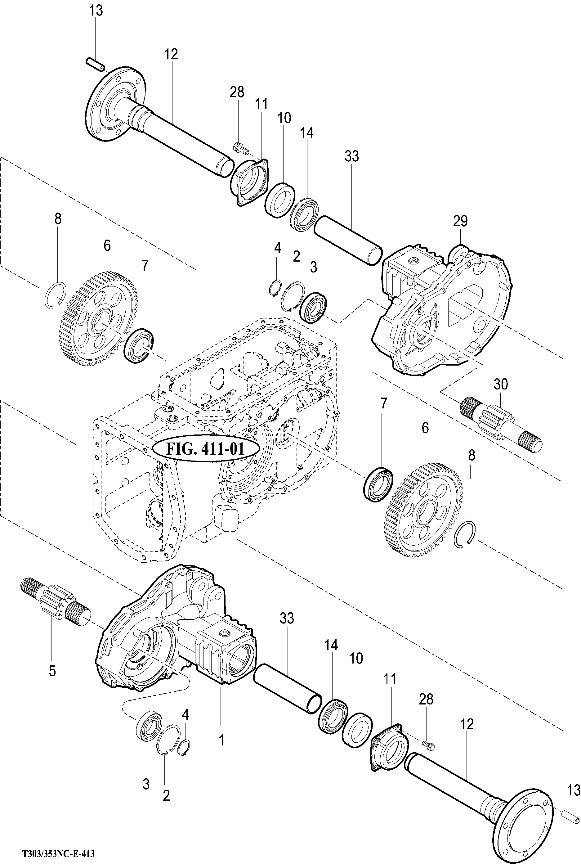 413 - REAR AXLE HOUSINGS (2)