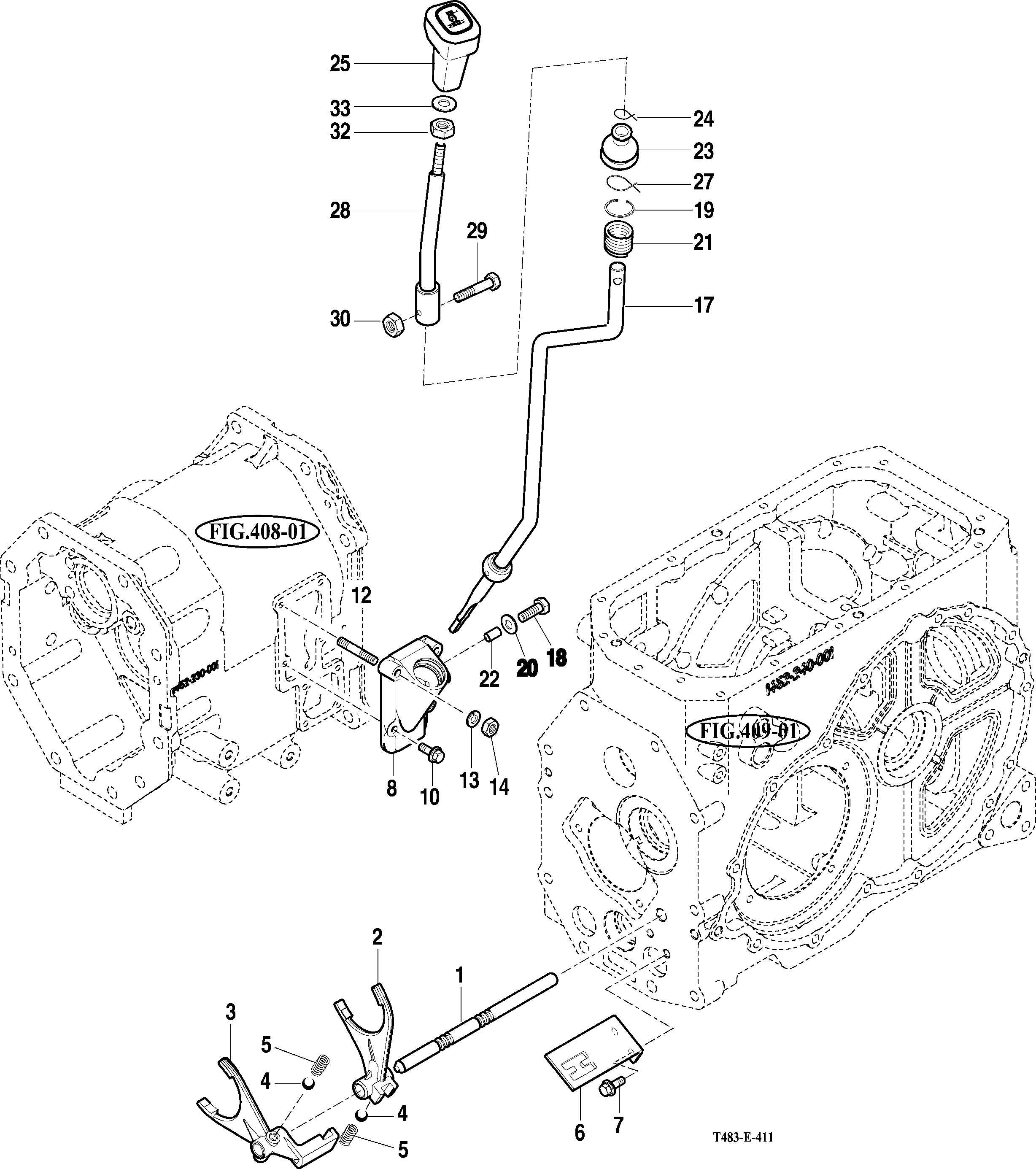 411 - SUB CHANGE SHIFTER