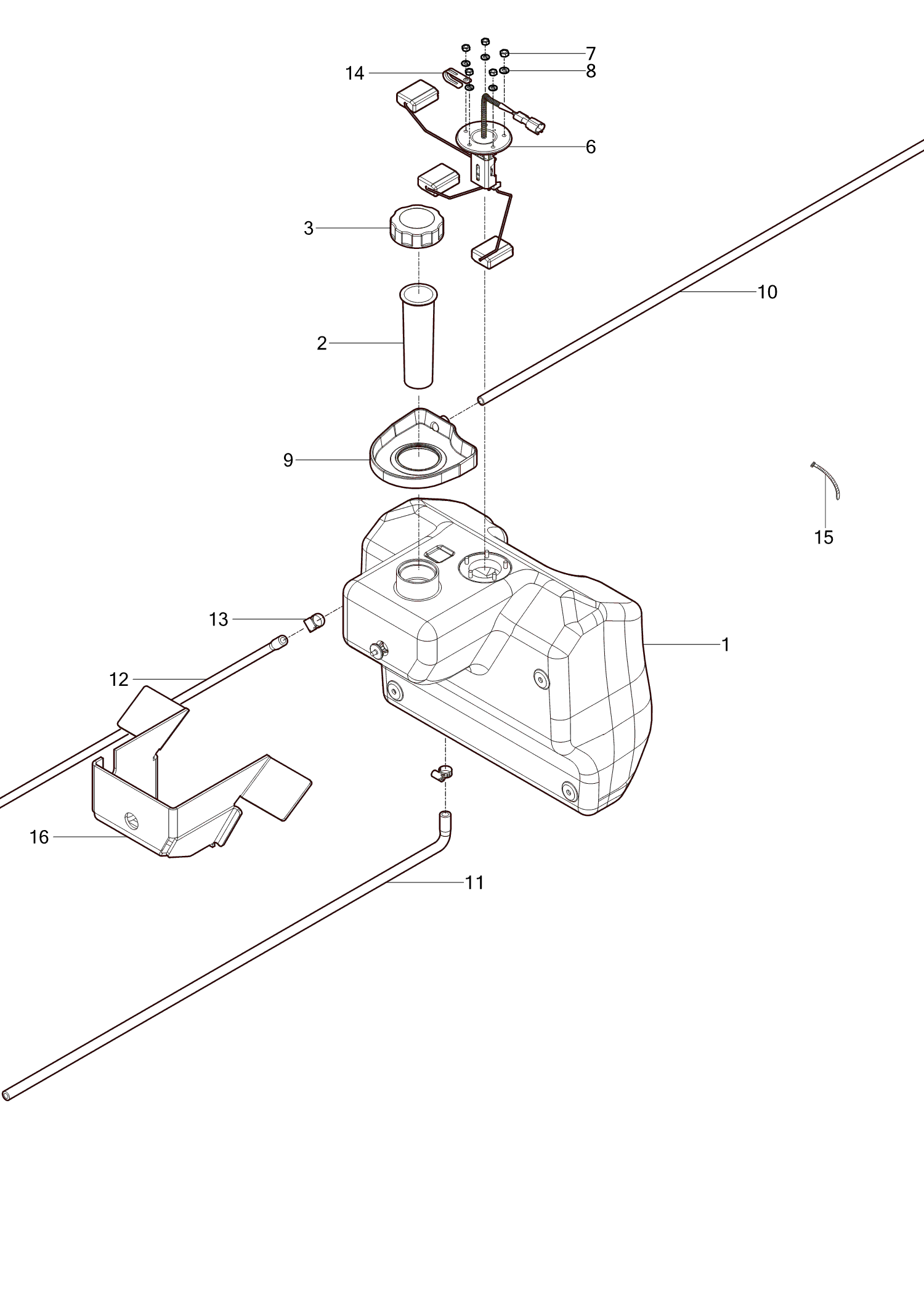 204 - FUEL TANK & FUEL LINE