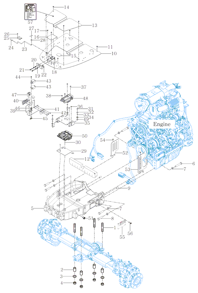 501 - FRONT AXLE SUPPORTER