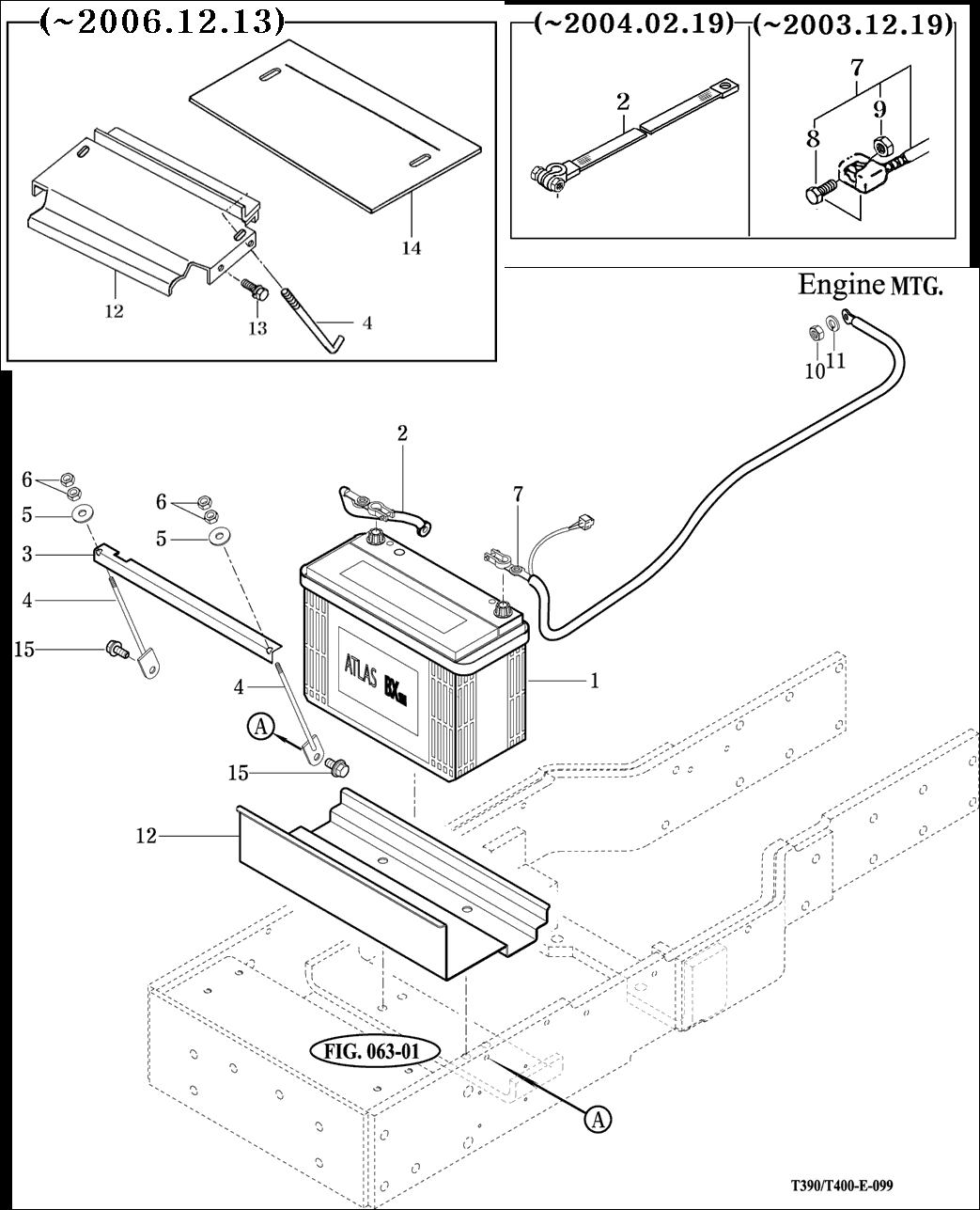 099 - BATTERY AND MOUNTING