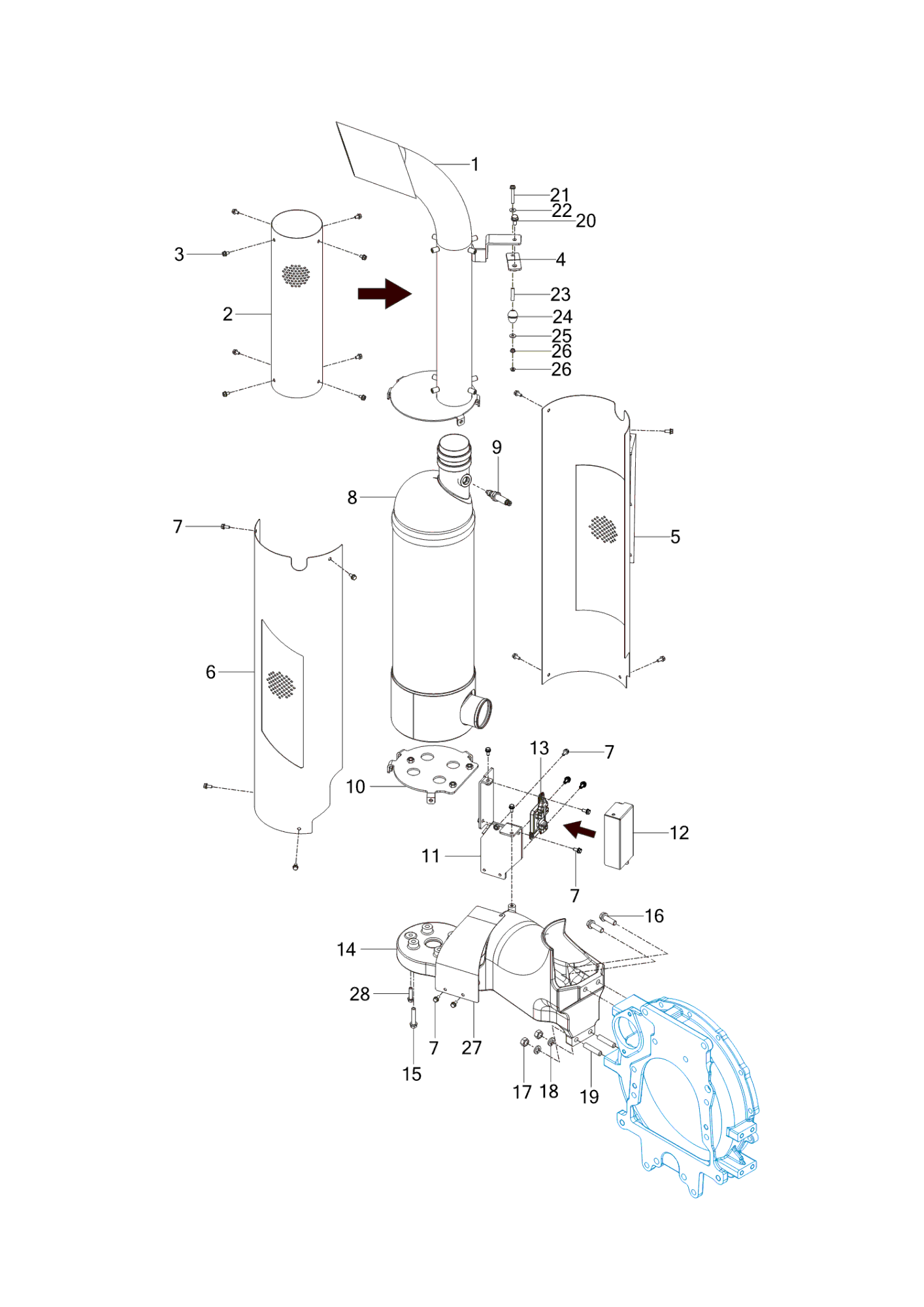 203 - EXHAUST PIPE