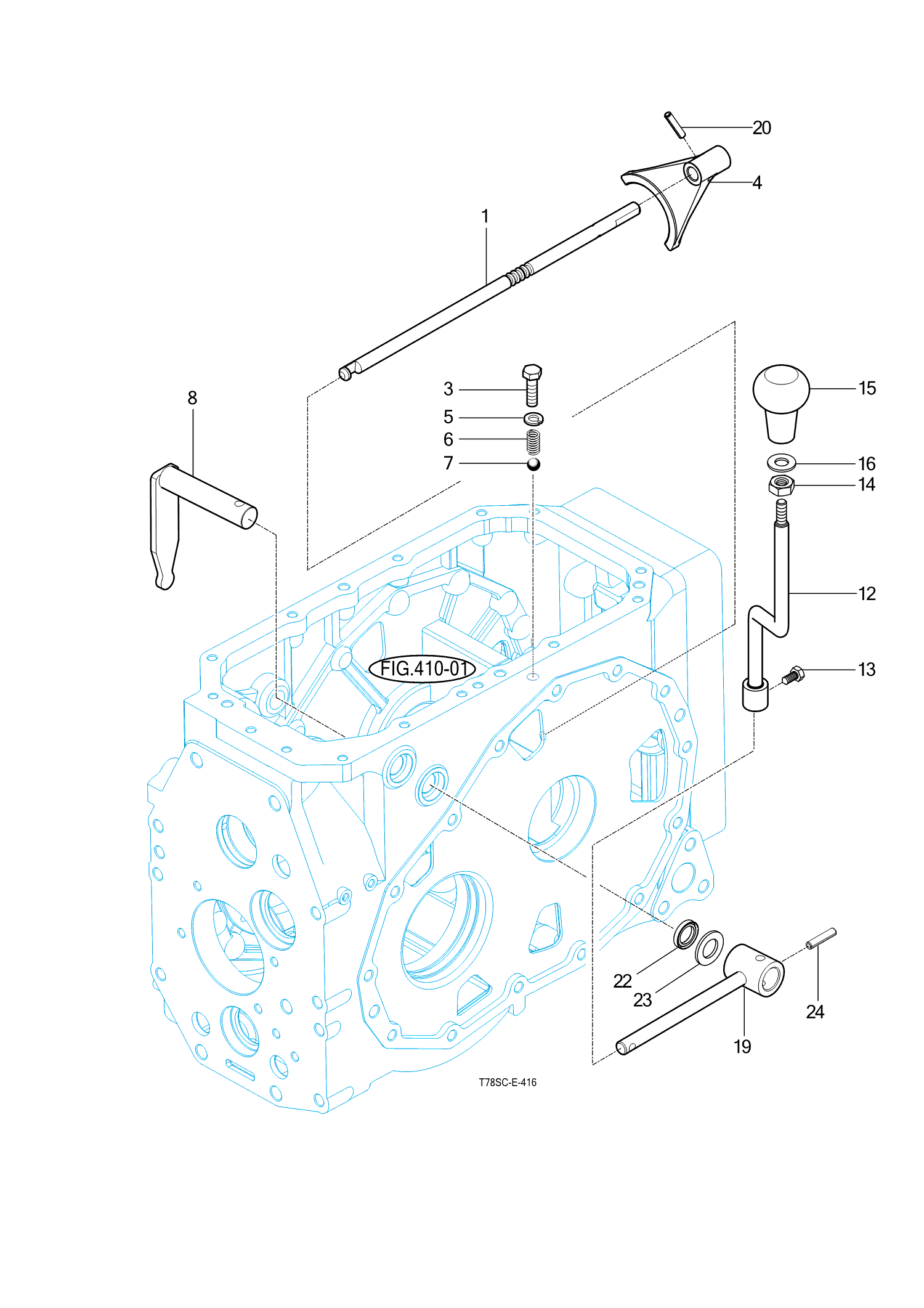 417 - P.T.O CHANGE SHIFTER