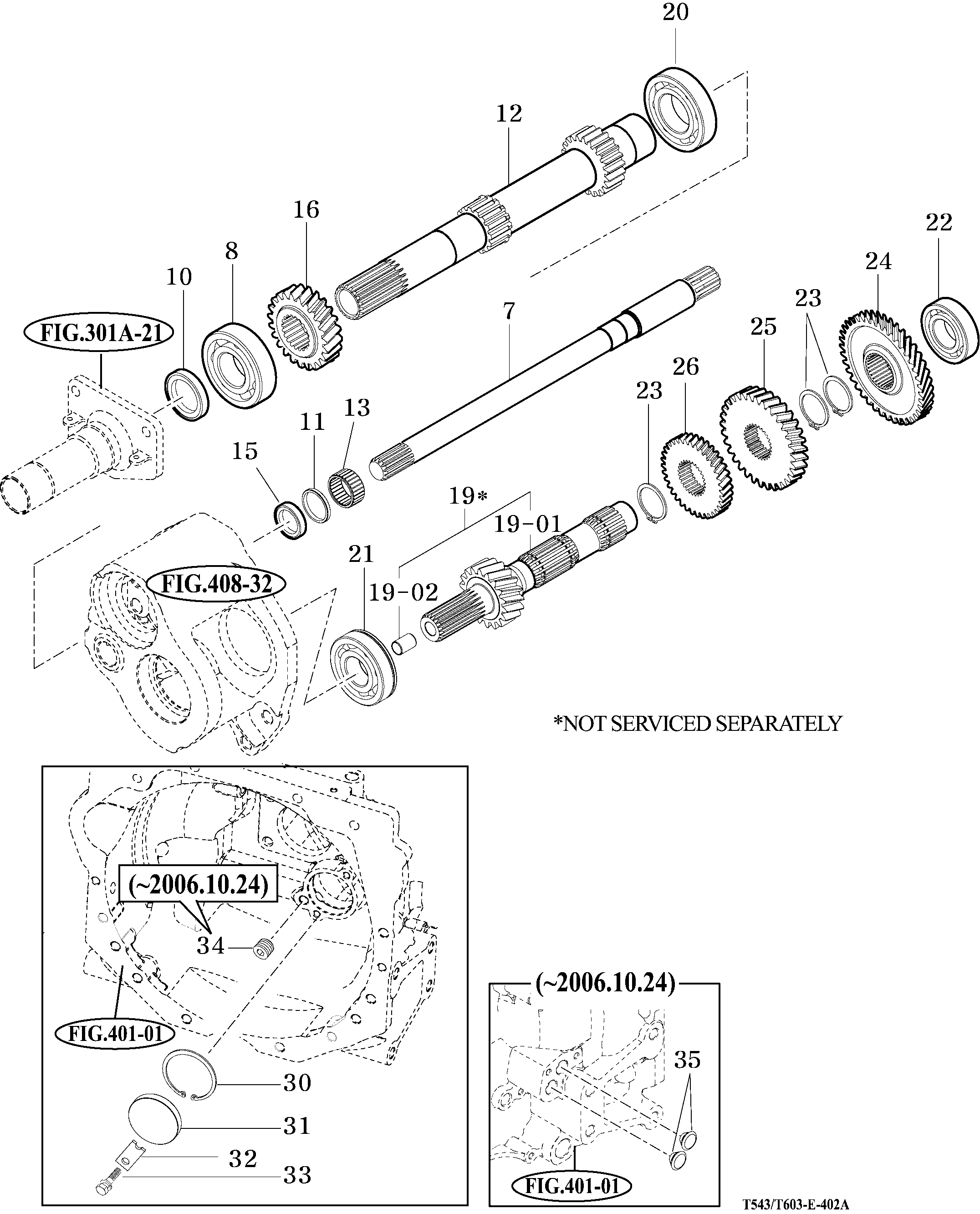 402A - INPUT & COUNTER GEARS