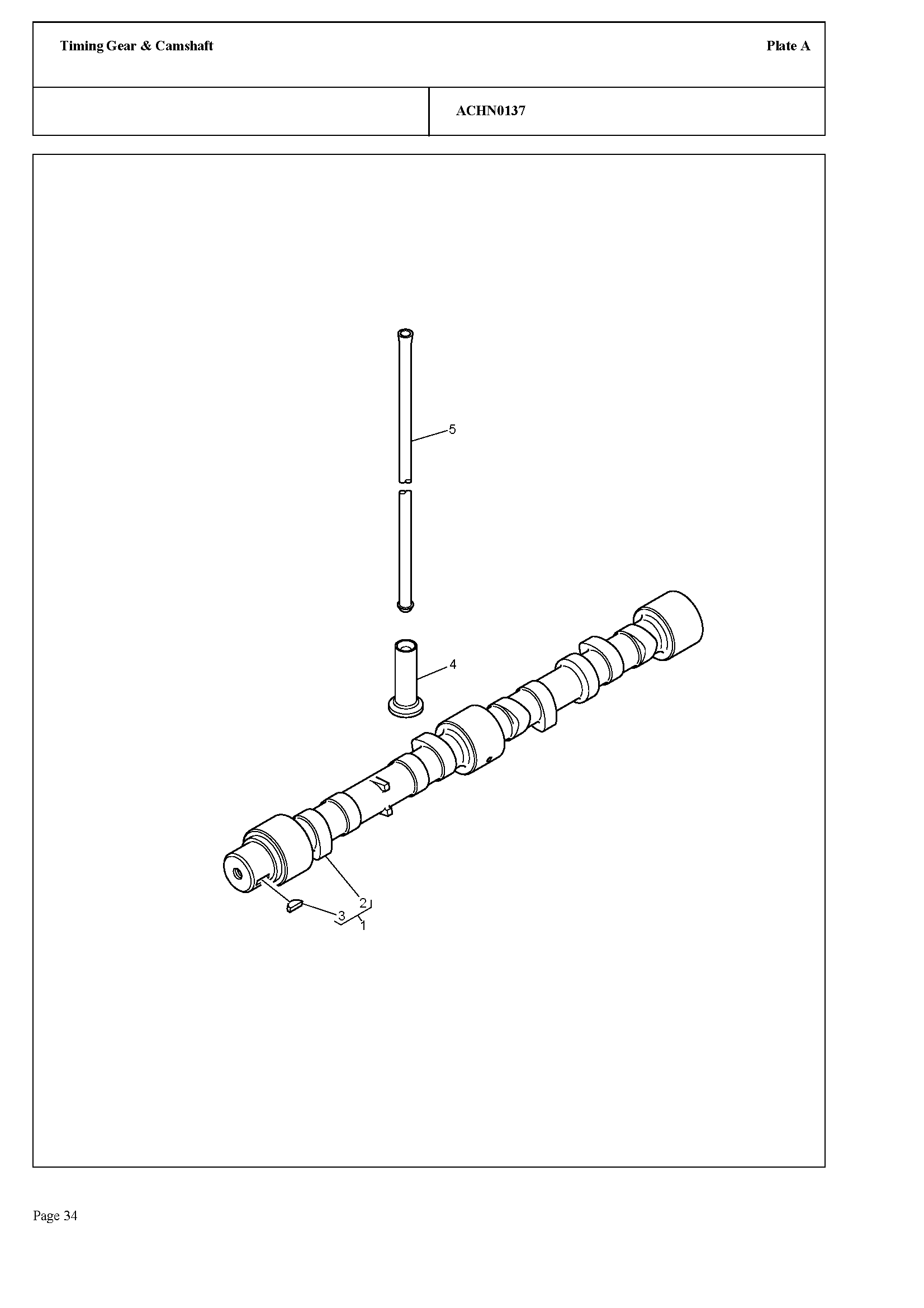 109 - TIMING GEAR & CAMSHAFT