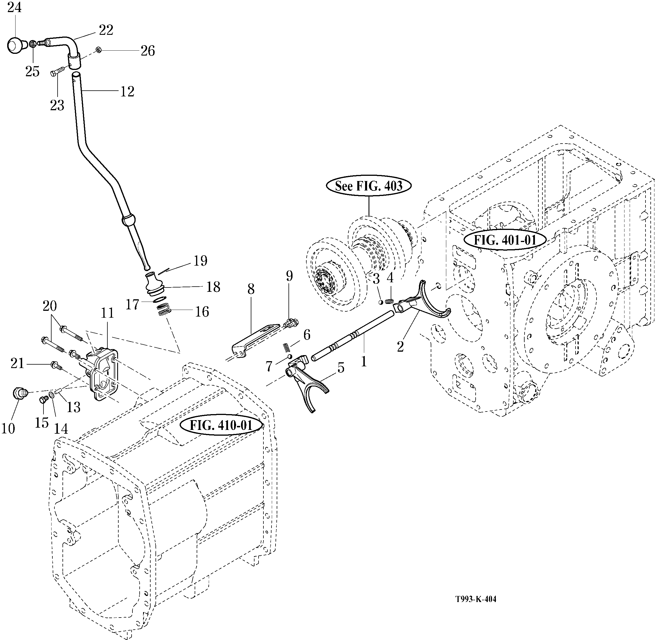 404 - SUB CHANGE LEVER