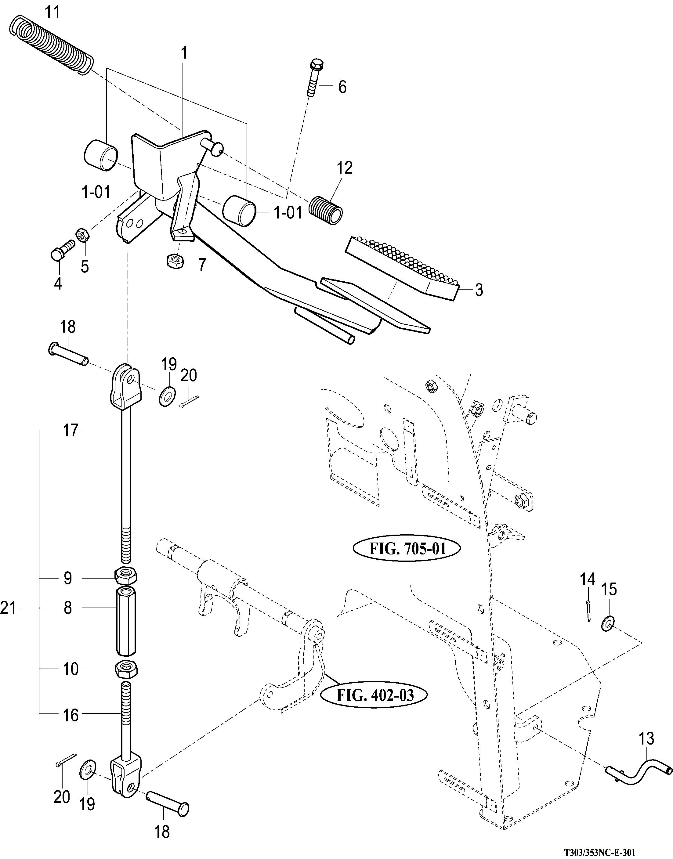 301 - CLUTCH PEDAL