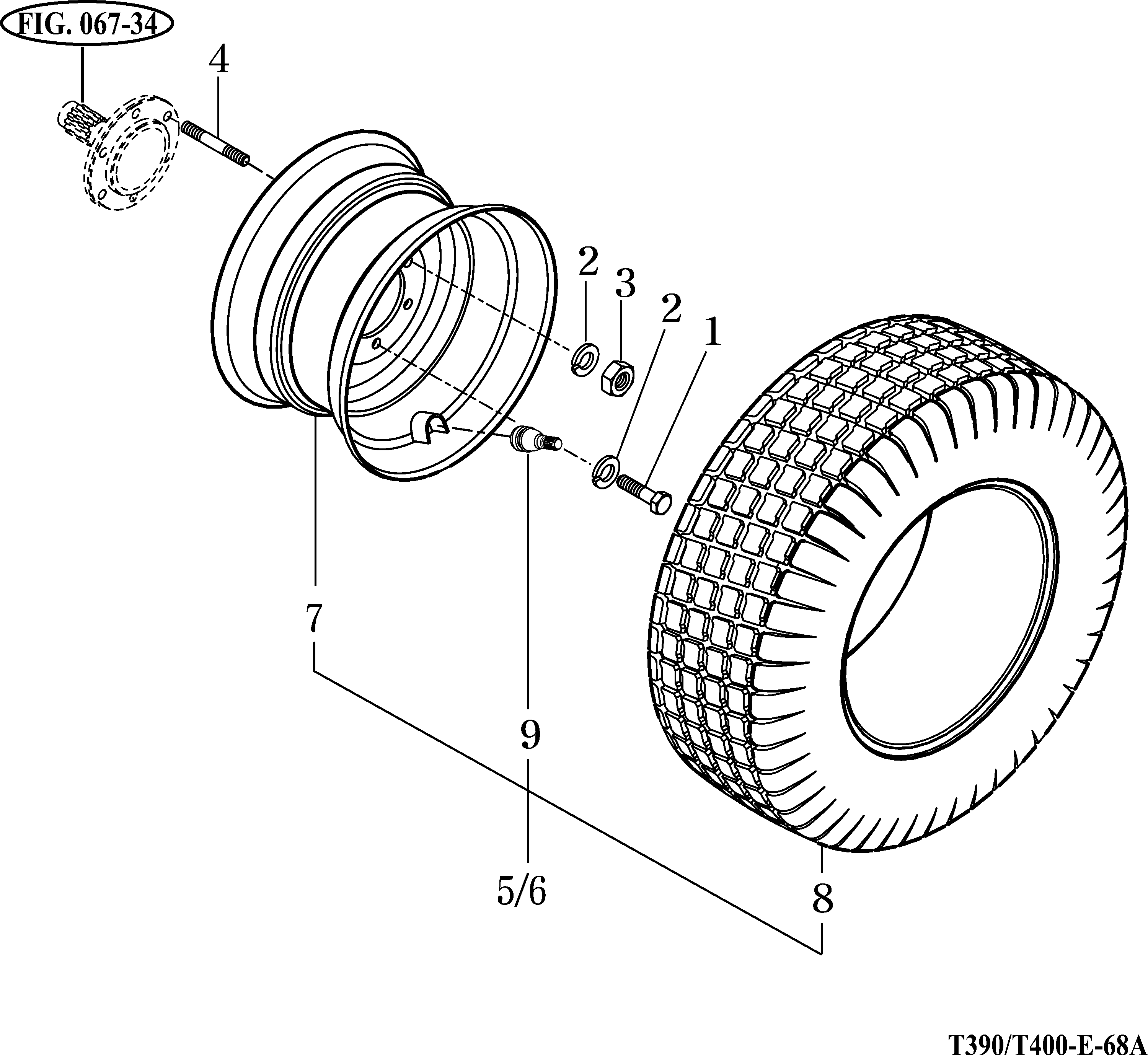 068B - FRONT WHEEL MOUNTING (R3)