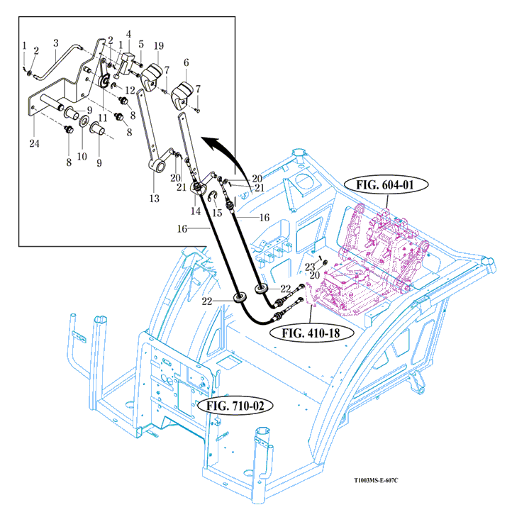 607-3 - POSITION & DRAFT LEVER