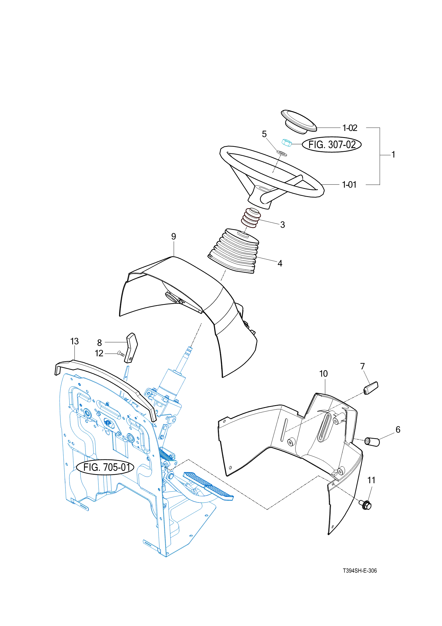 306 - STEERING WHEEL & DASH COVER 306 - STEERING WHEEL & DASH COVER