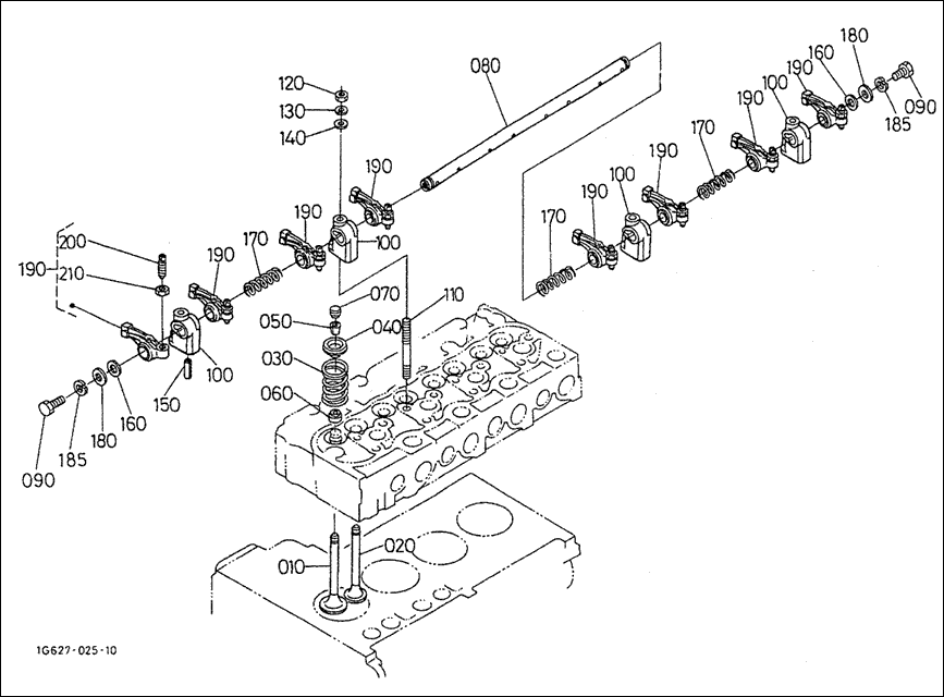 E-600 - VALVES AND ROCKER ARMS