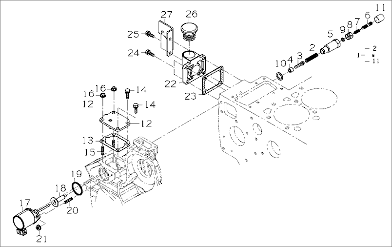 114 - ENGINE STOP LEVER GROUP