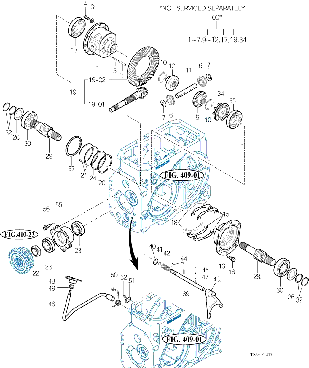 417 - REAR DIFFERENTIAL GEARS