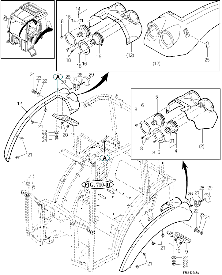 713A - SUB FENDER&COVER 713A - SUB FENDER&COVER