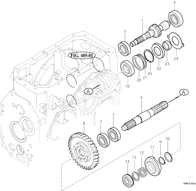 411A - P.T.O CHANGE GEARS (A) 411A - P.T.O CHANGE GEARS (A)