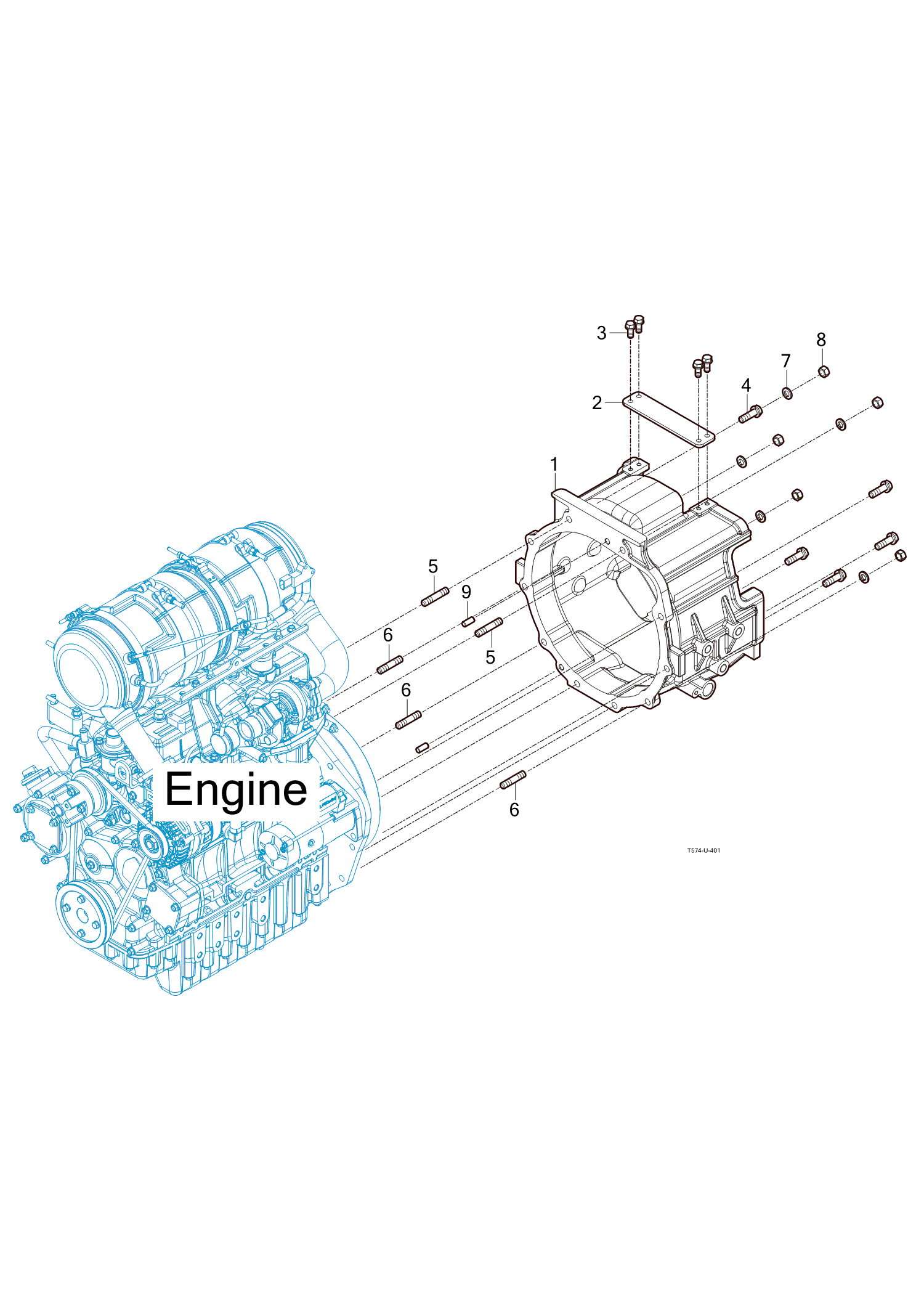 401 - TRANSMISSION FRONT CASE