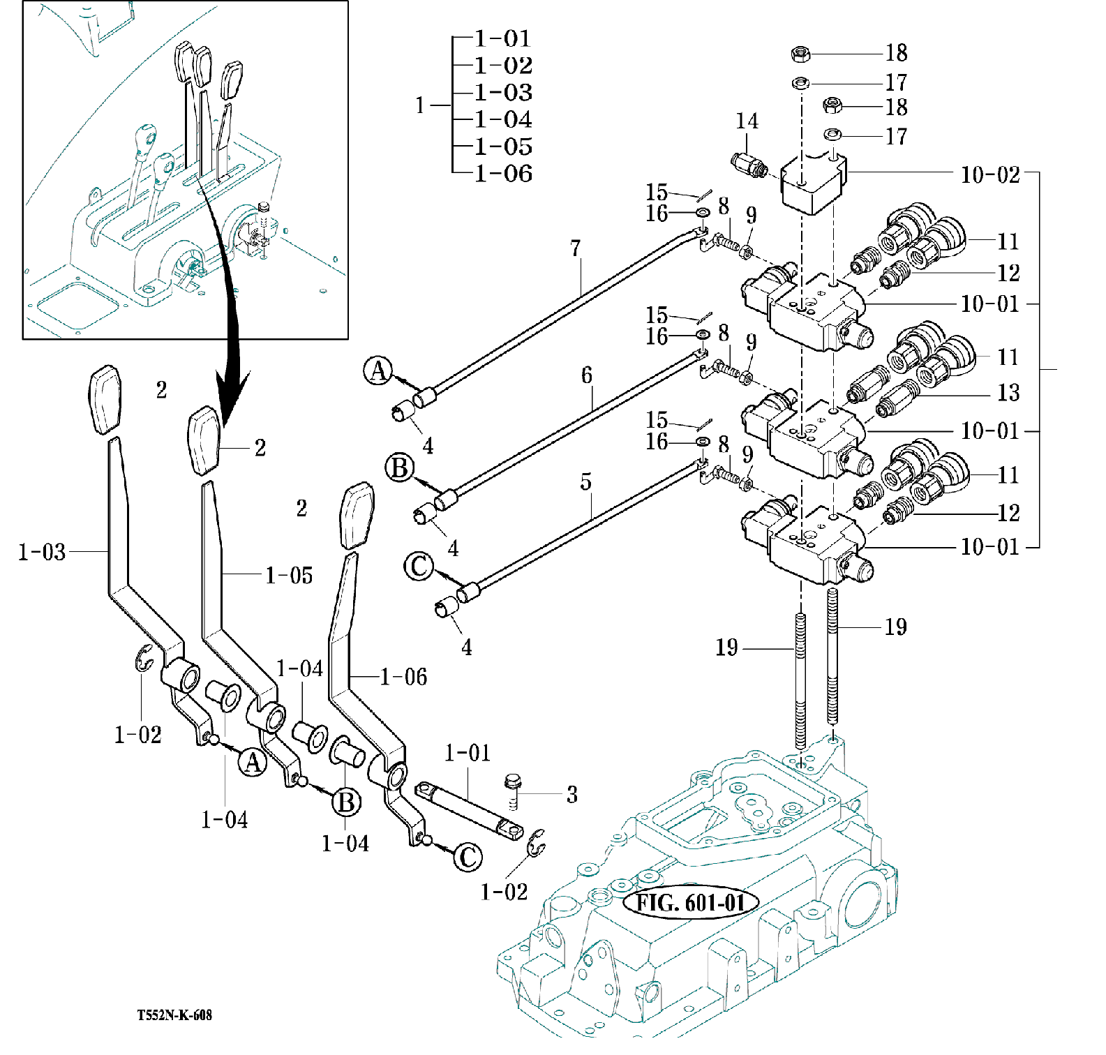 608 - EXTERNAL HYDRAULIC VALVES