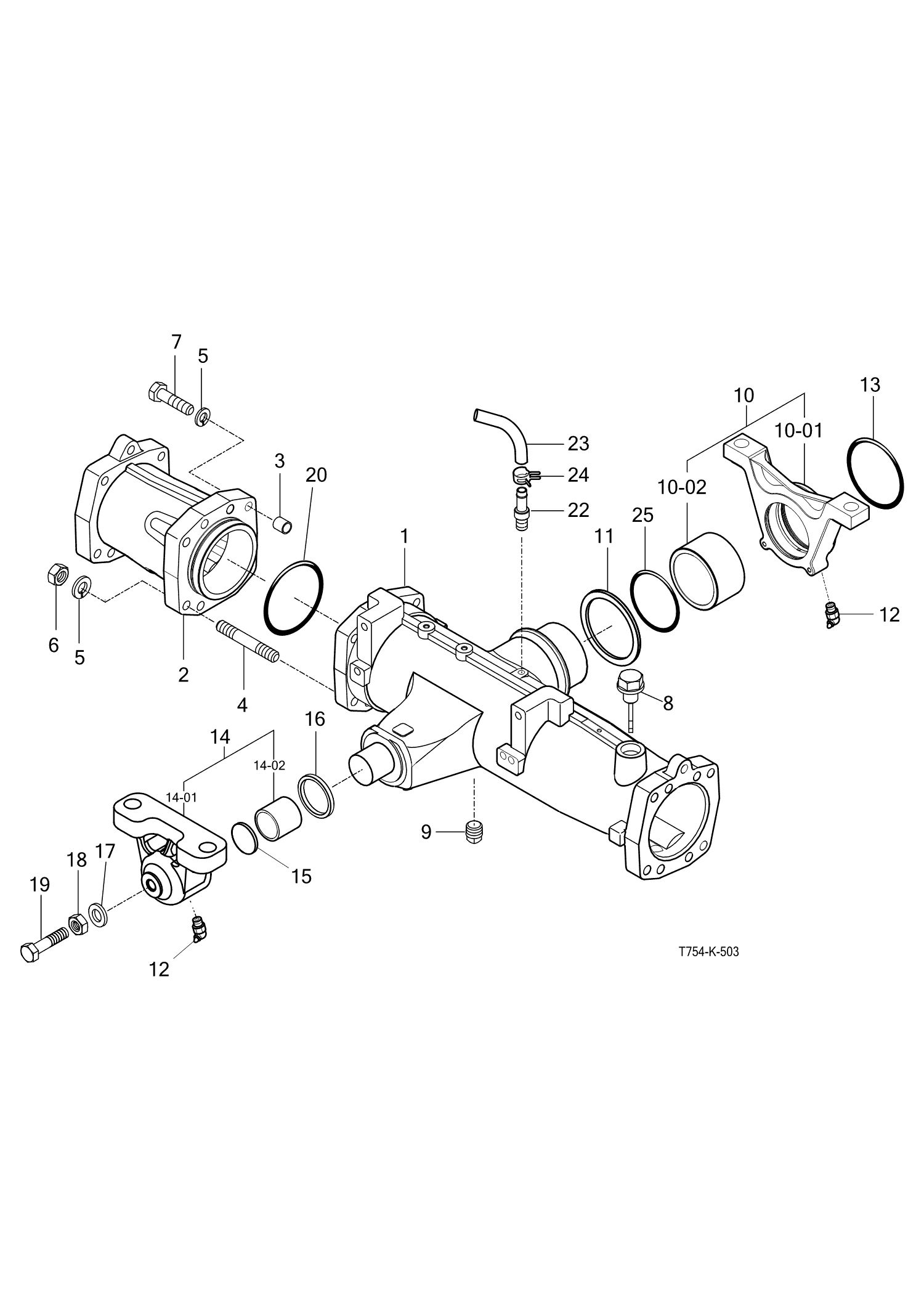 503 - FRONT AXLE HOUSING