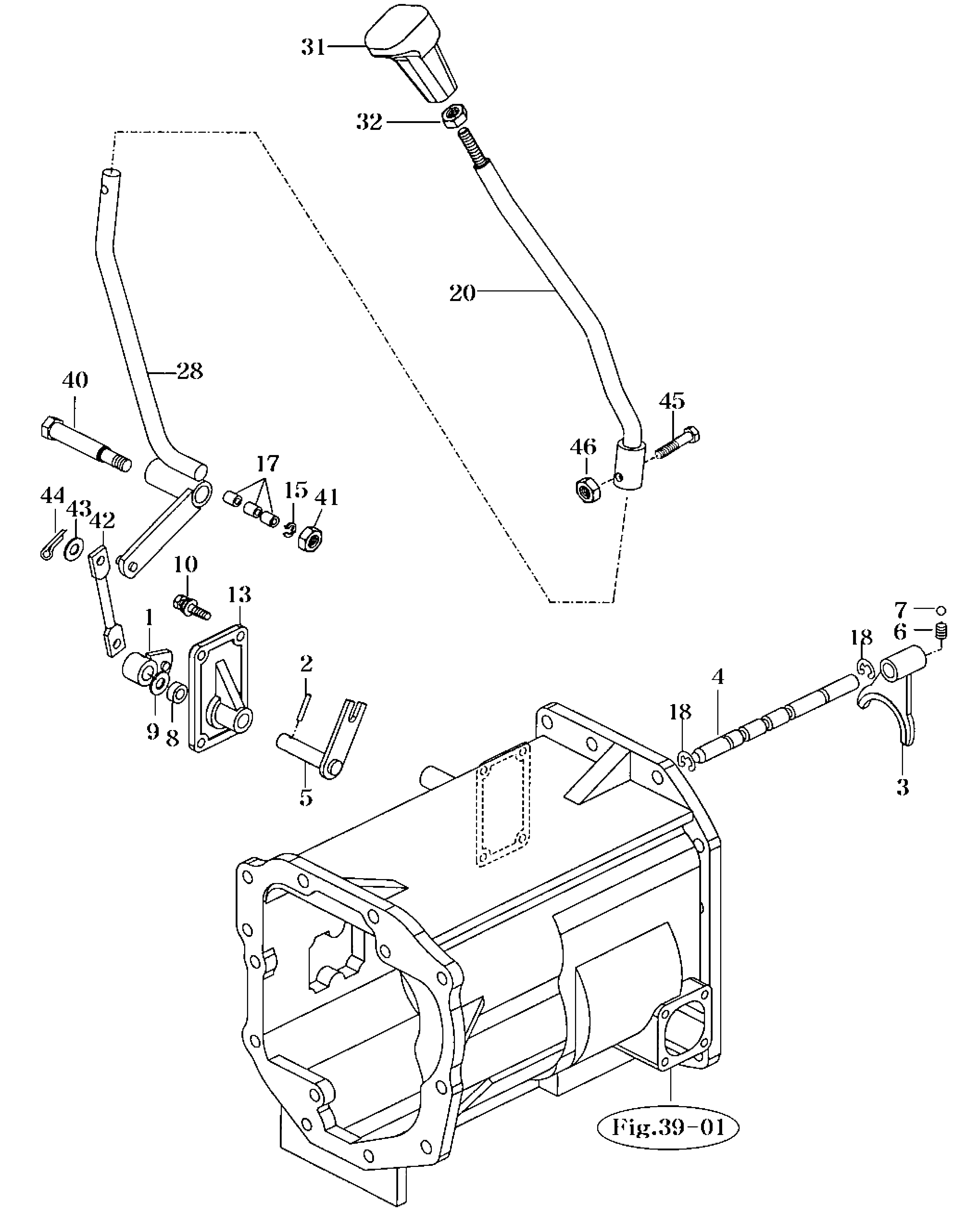 045 - SUB CHANGE LEVER