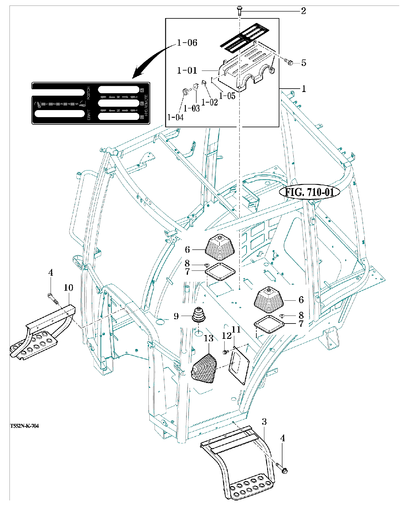 704 - LEVER COVERS AND STEPS