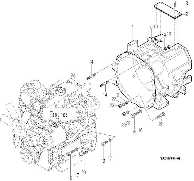 401 - TRANSMISSION FRONT CASE 401 - TRANSMISSION FRONT CASE