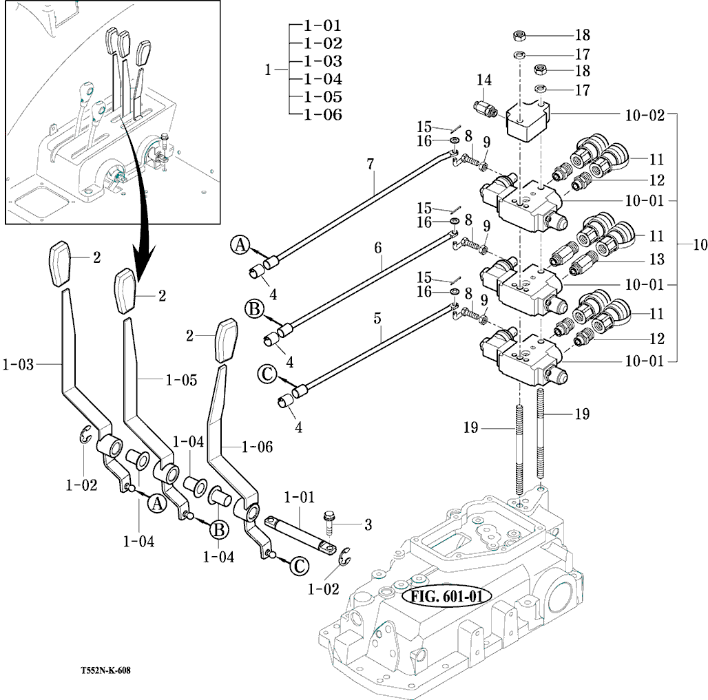608 - EXTERNAL HYDRAULIC VALVES