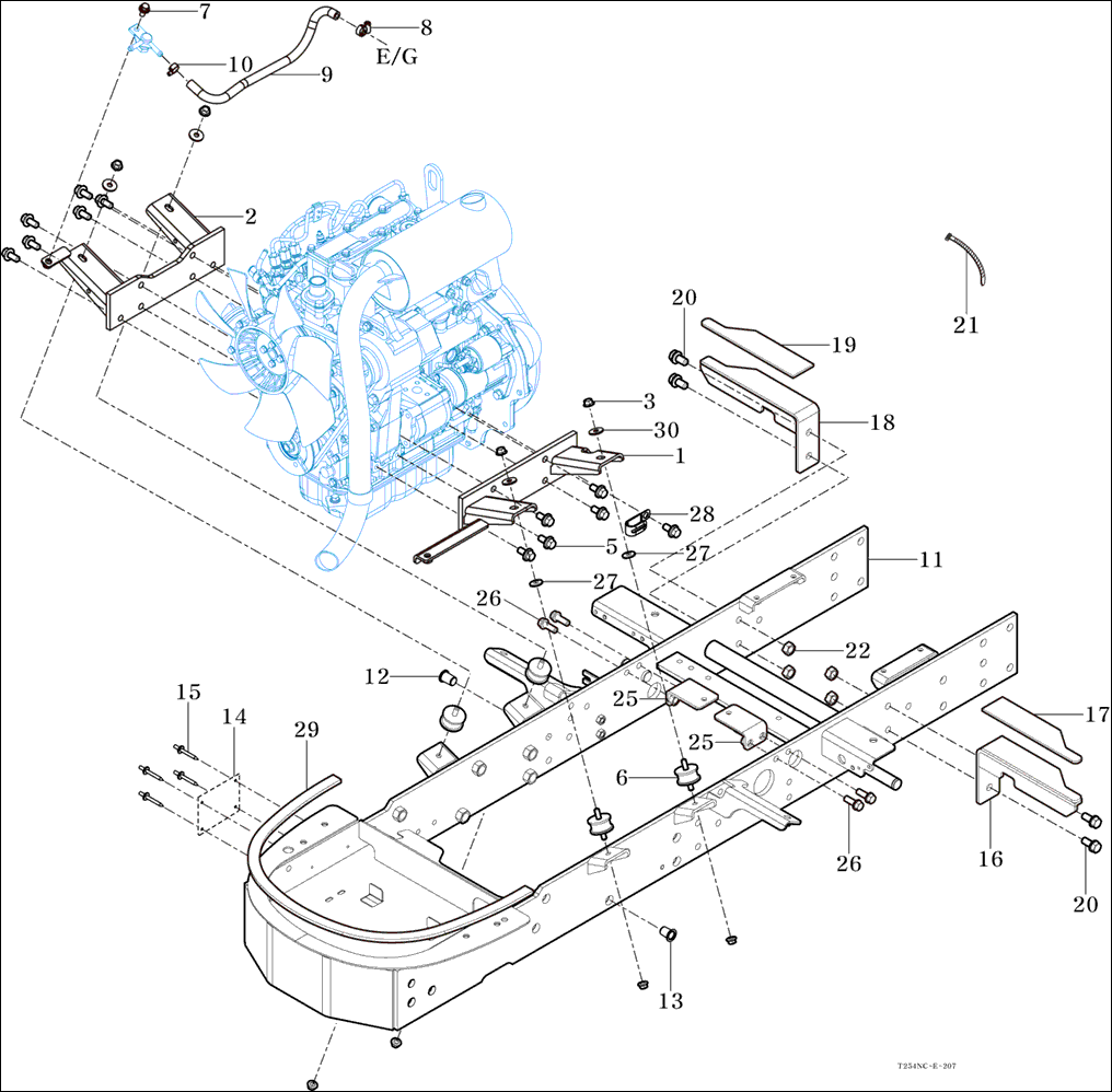 207 - ENGINE MOUNTING