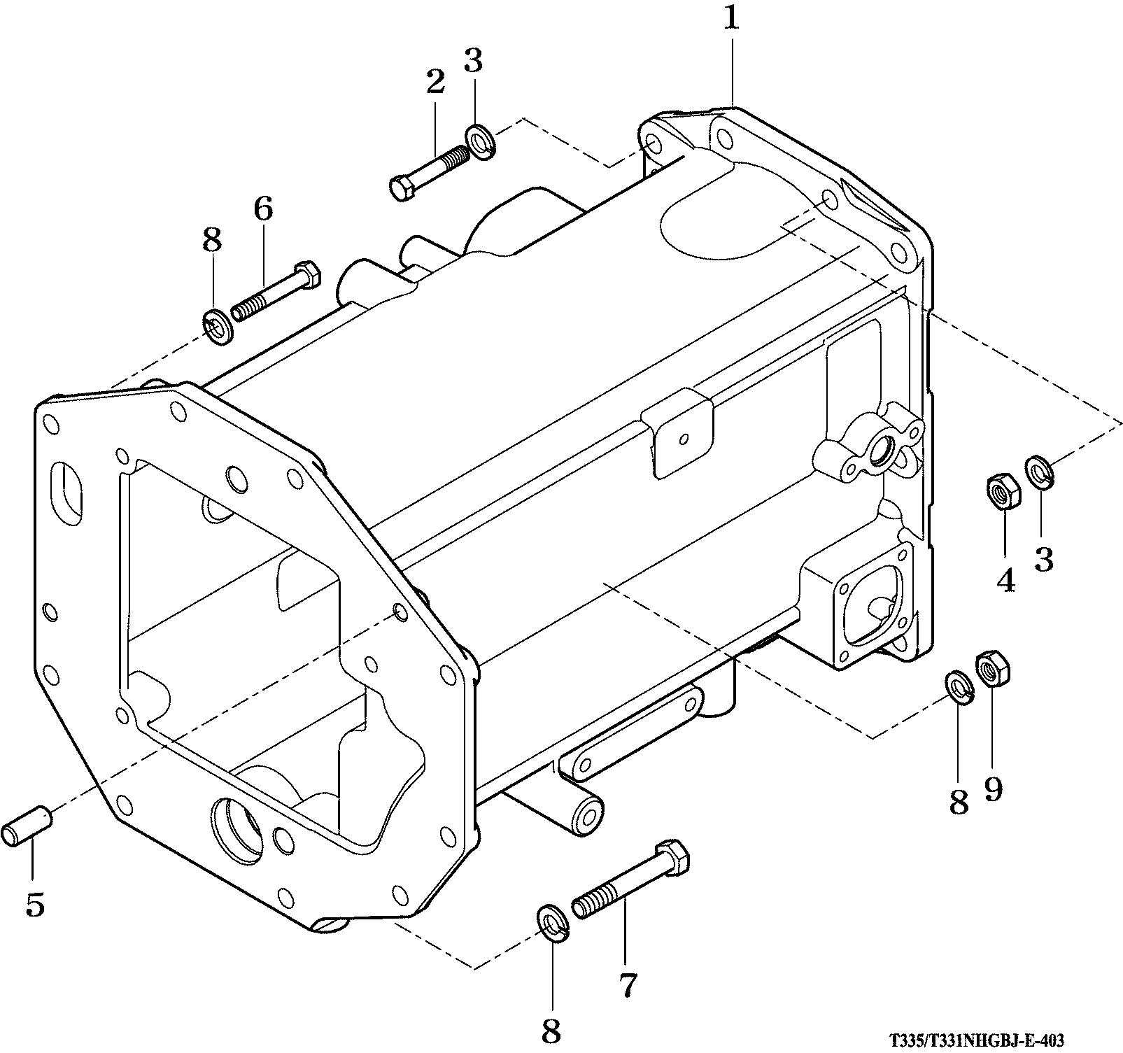403 - MID TRANSMISSION CASE