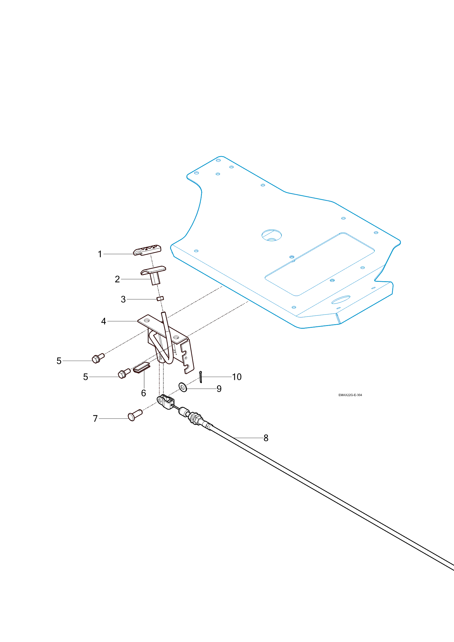 304 - ACCELERATOR PEDAL & CABLE