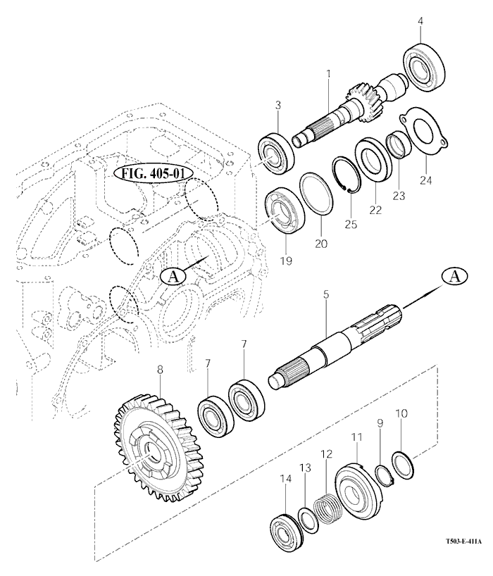 411 - P.T.O CHANGE GEARS