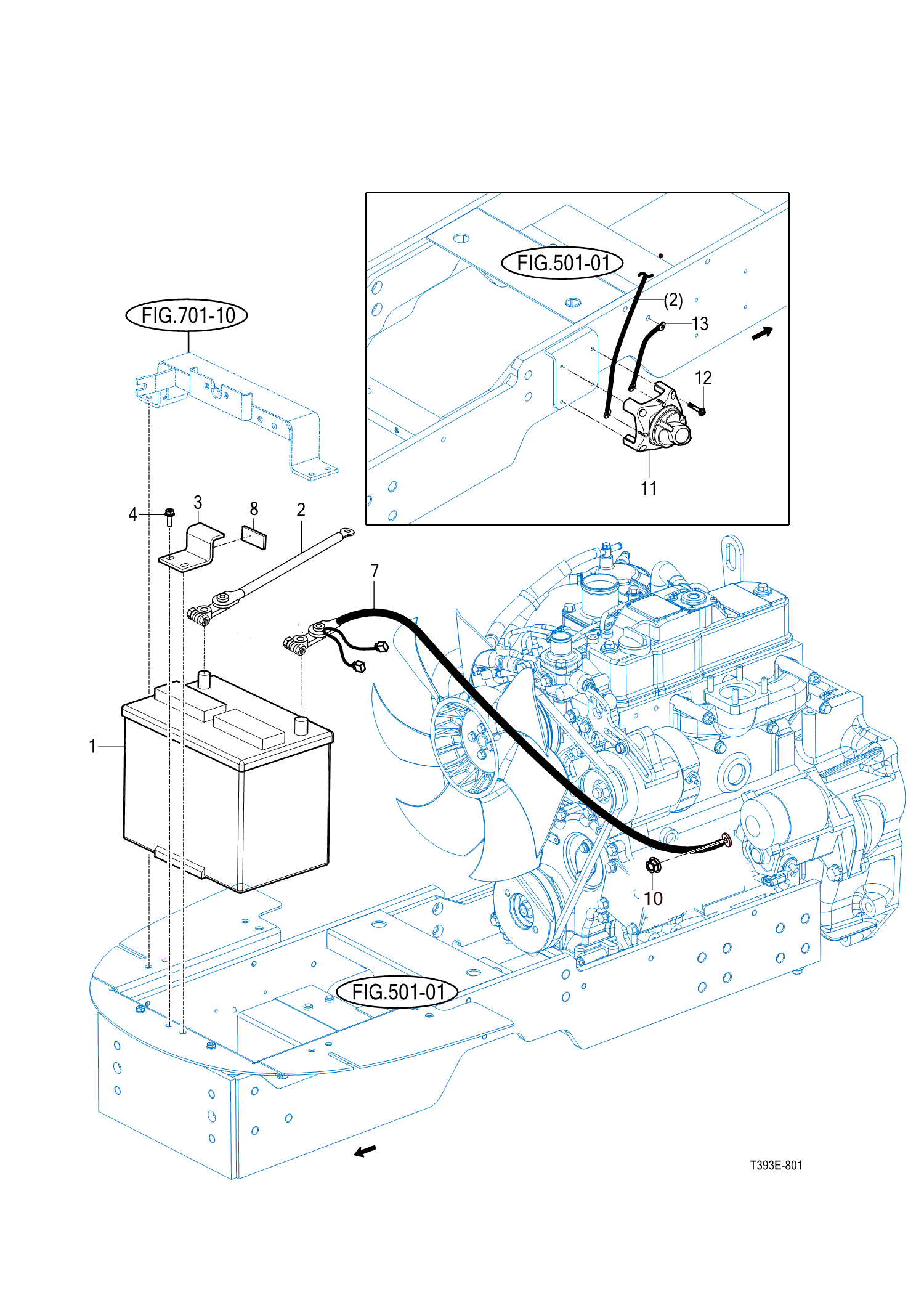 801 - BATTERY & MOUNTING