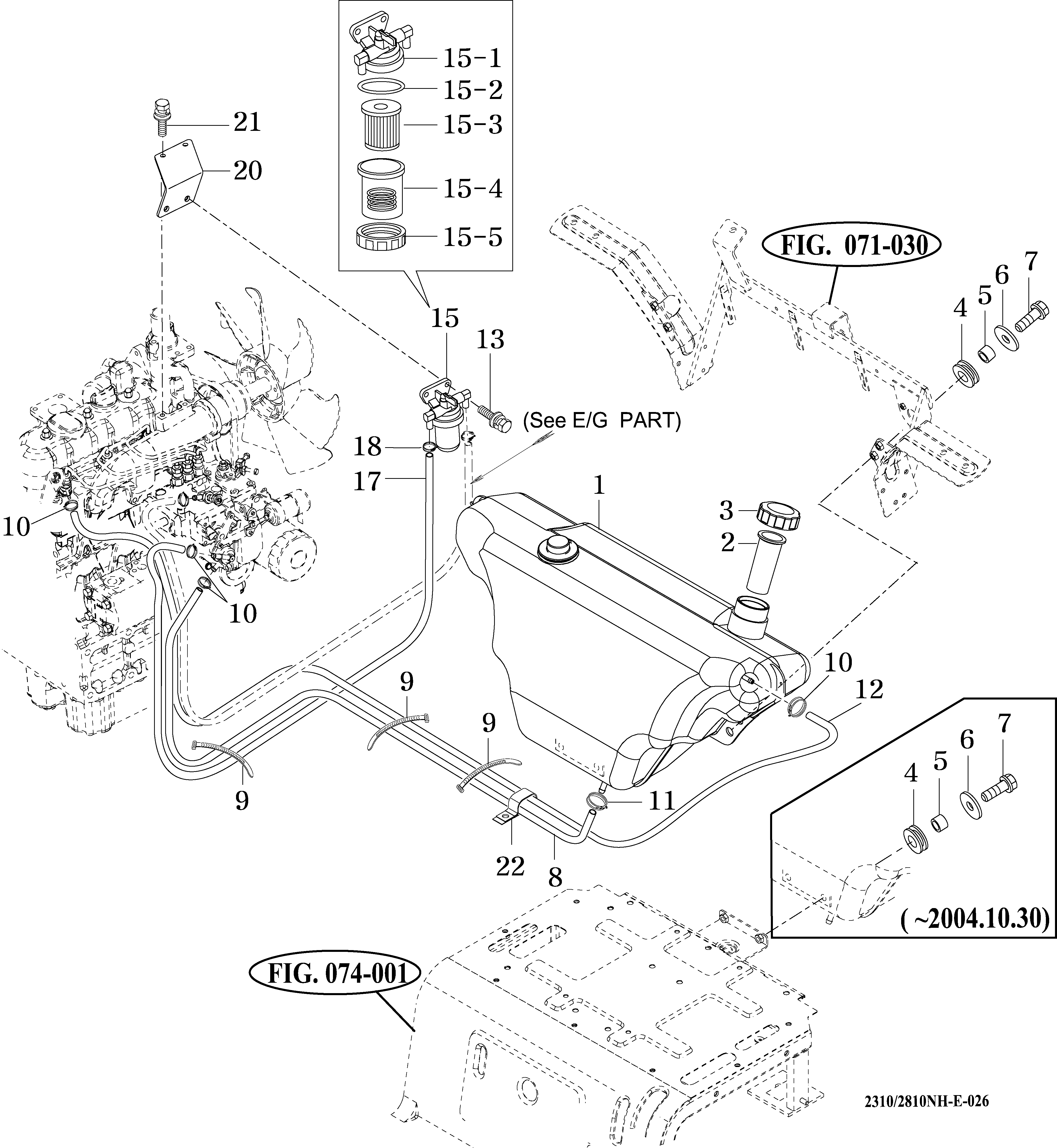 026A - FUEL TANK & FUEL FILTER