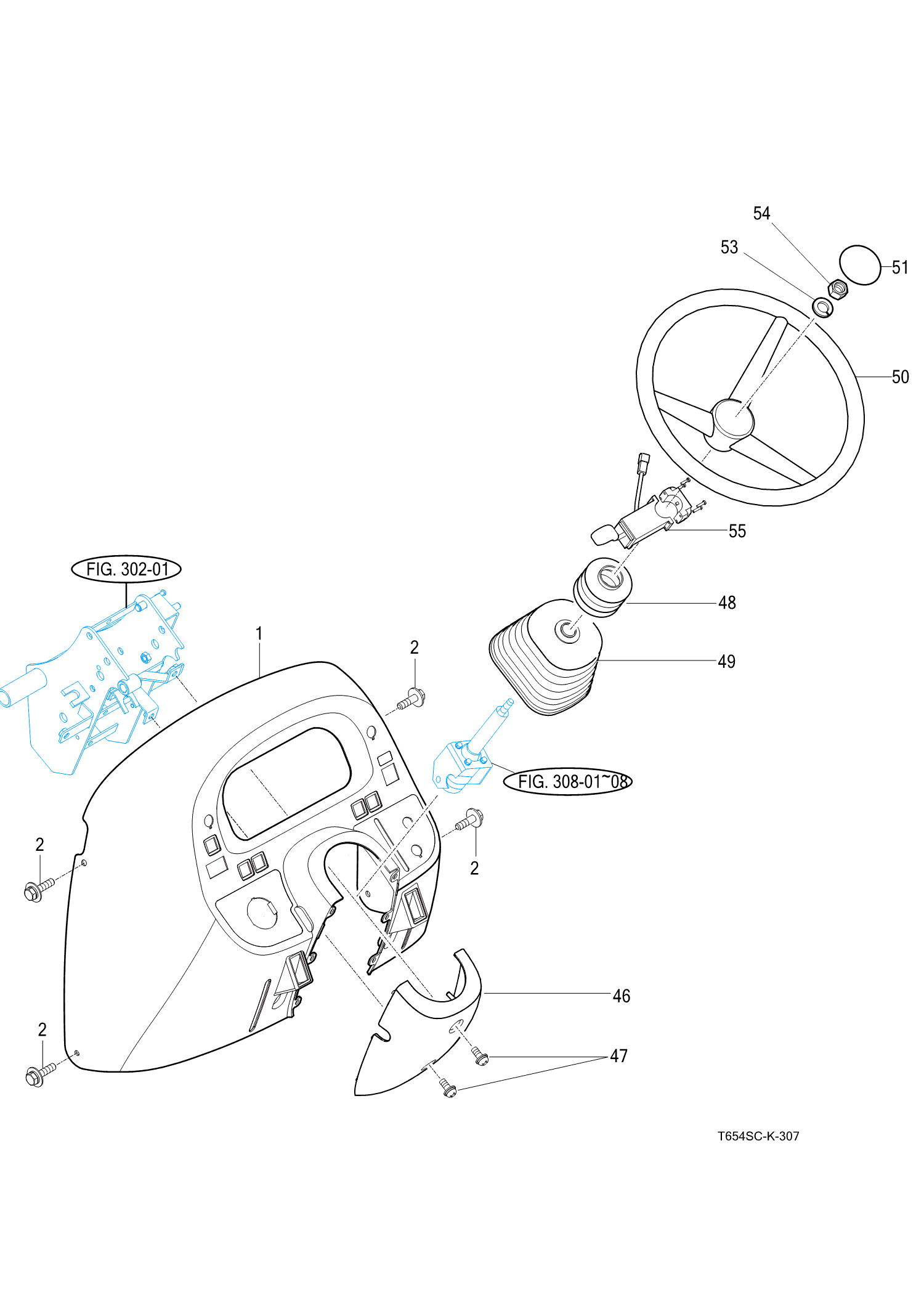 307 - POWER STEERING WHEEL