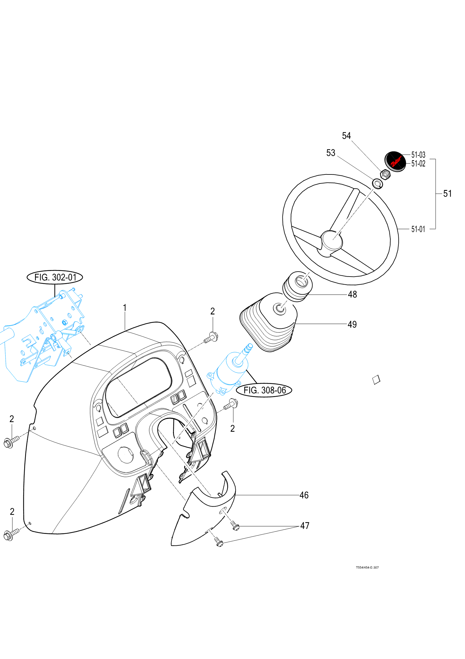 307 - POWER STEERING WHEEL