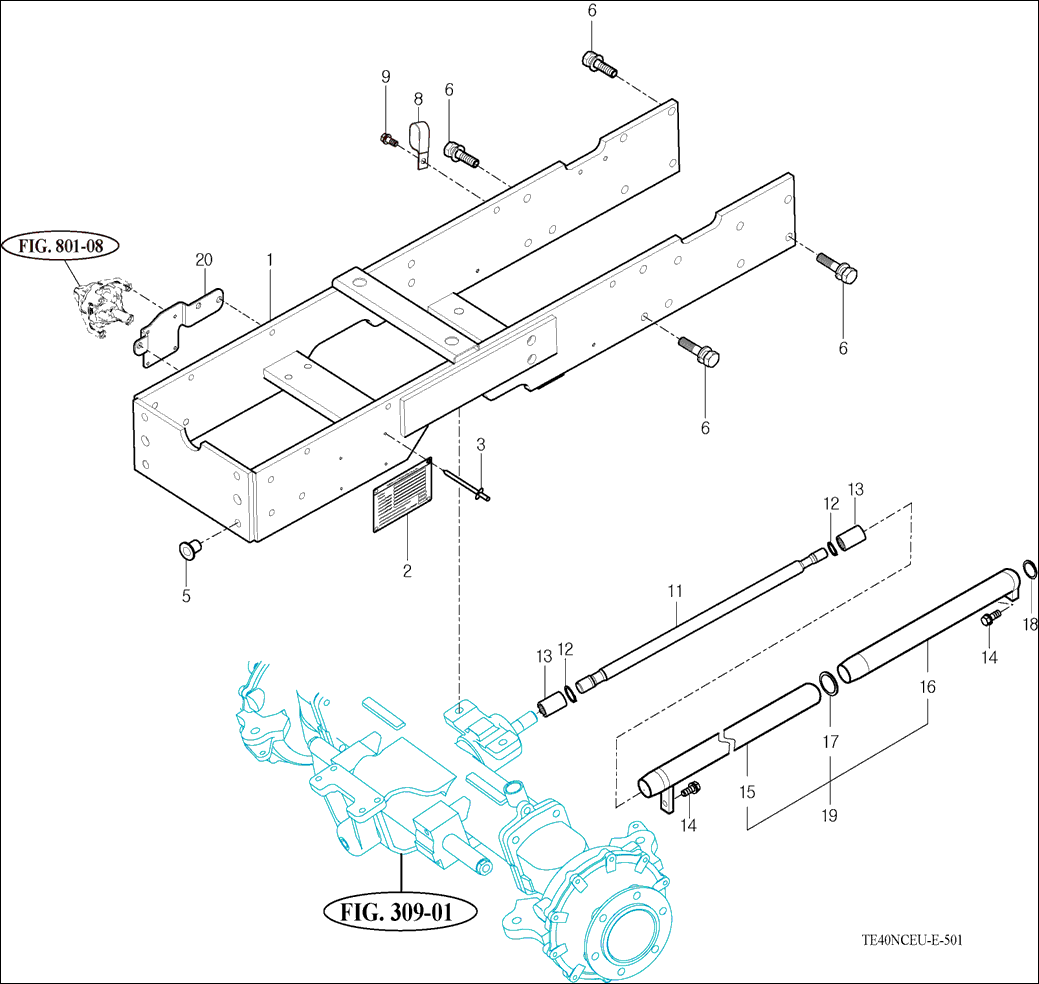 501 - FRONT AXLE BRACKET 501 - FRONT AXLE BRACKET