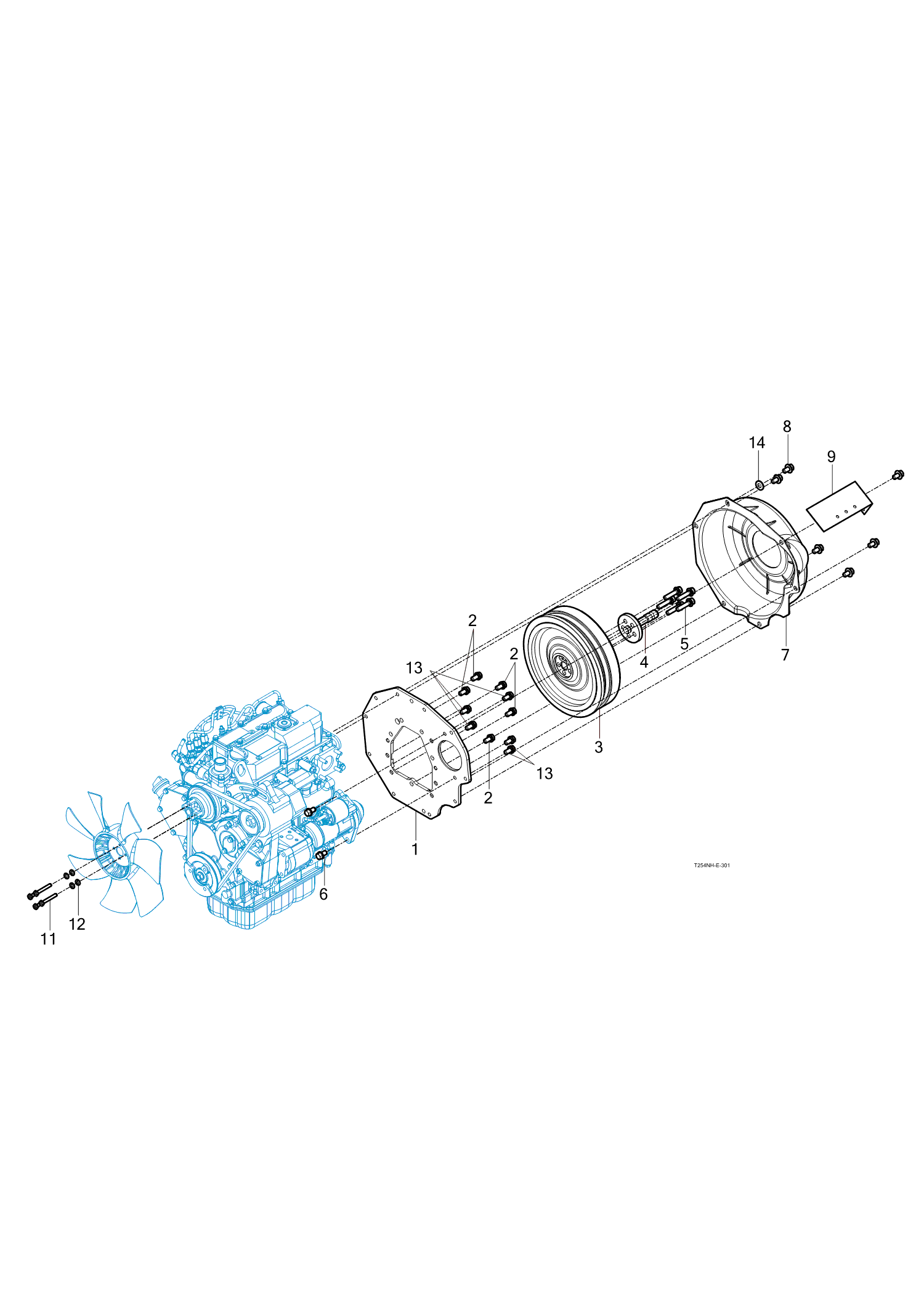 301 - FLYWHEEL COVER