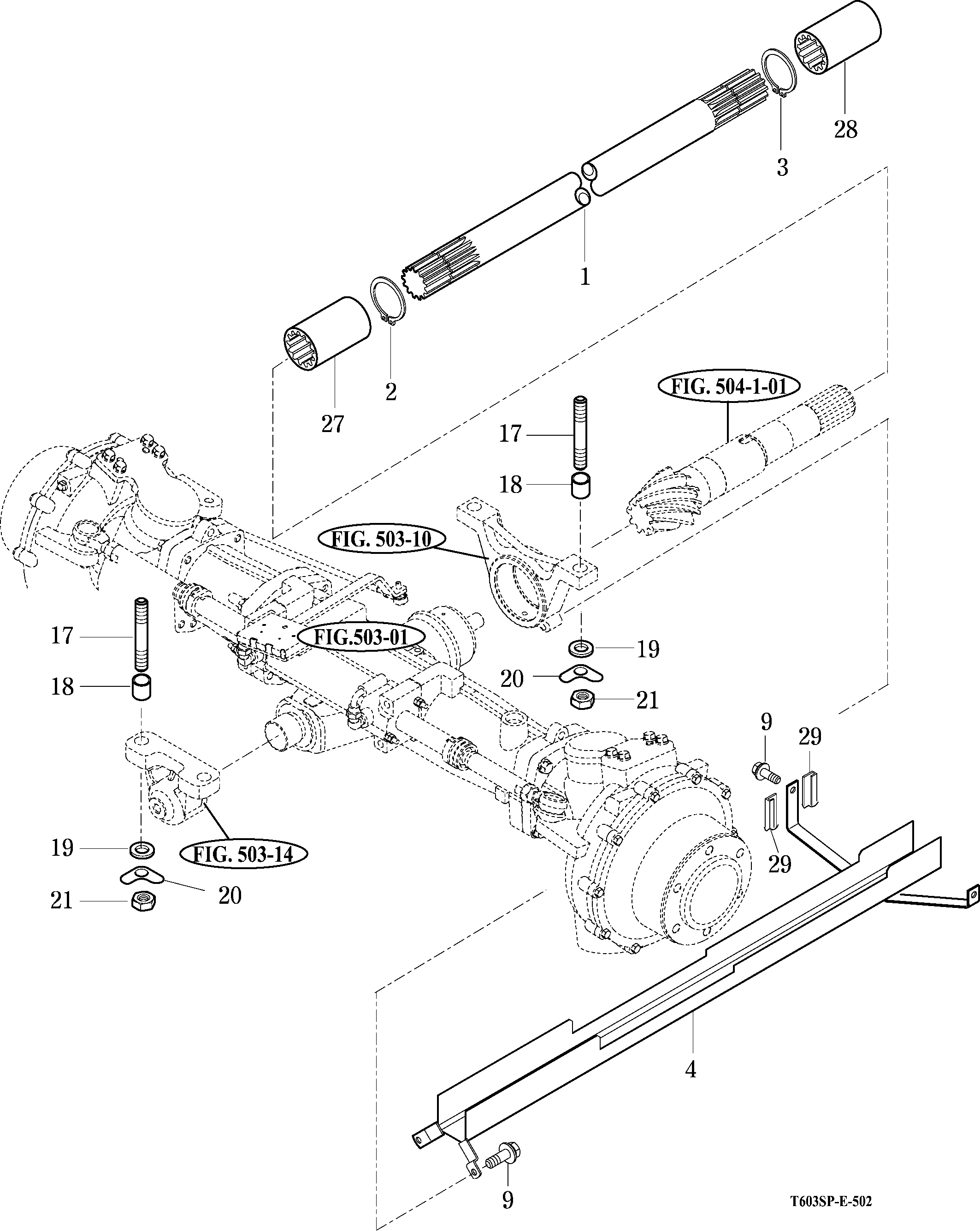 502 - FRONT DRIVE SHAFT