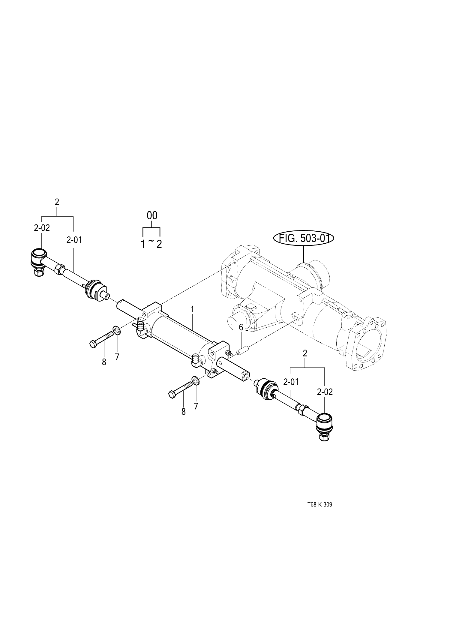 309 - POWER STEERING CYLINDER 309 - POWER STEERING CYLINDER