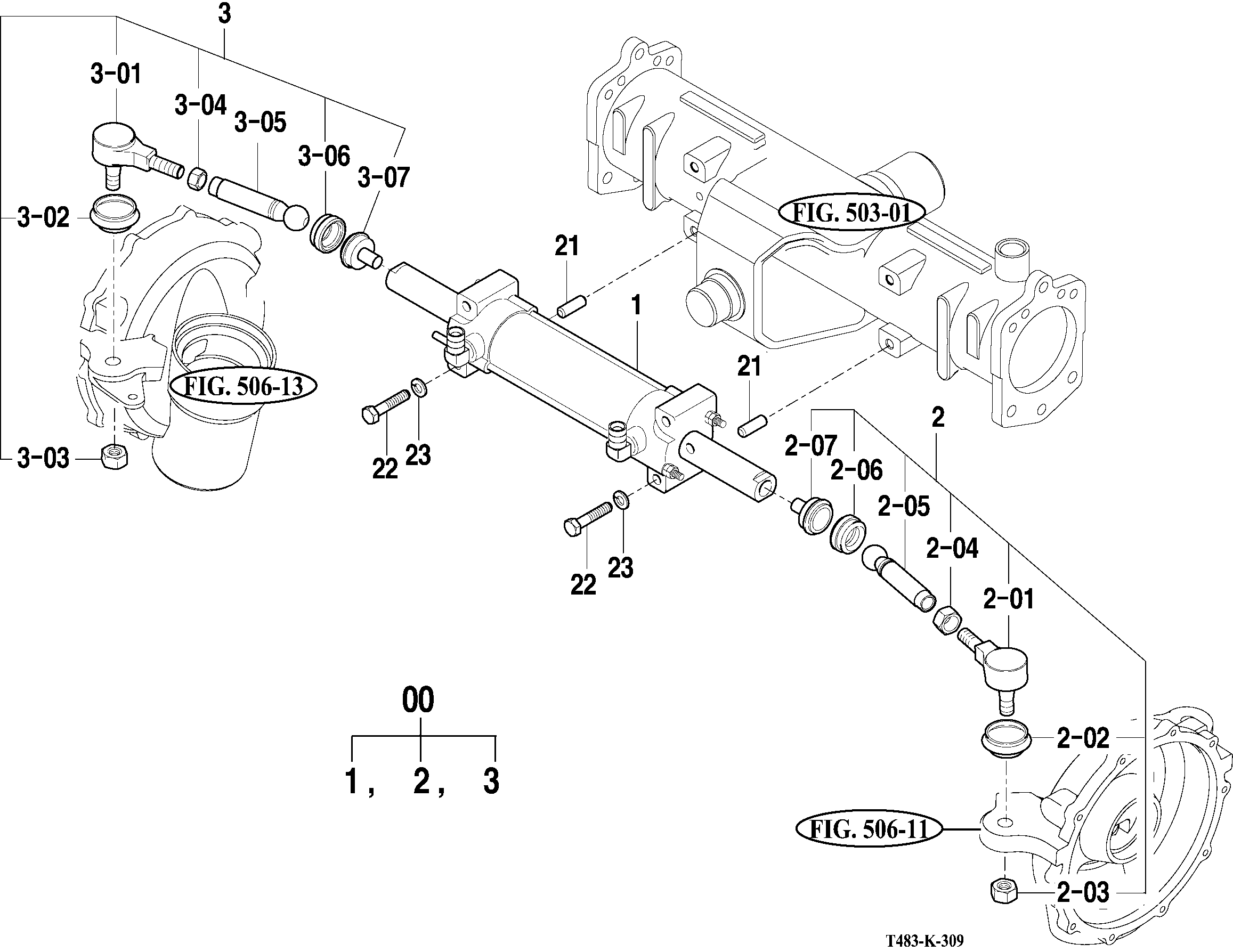 309 - POWER STEERING CYLINDER