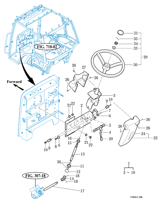 306 - STEERING WHEEL ASSY 306 - STEERING WHEEL ASSY