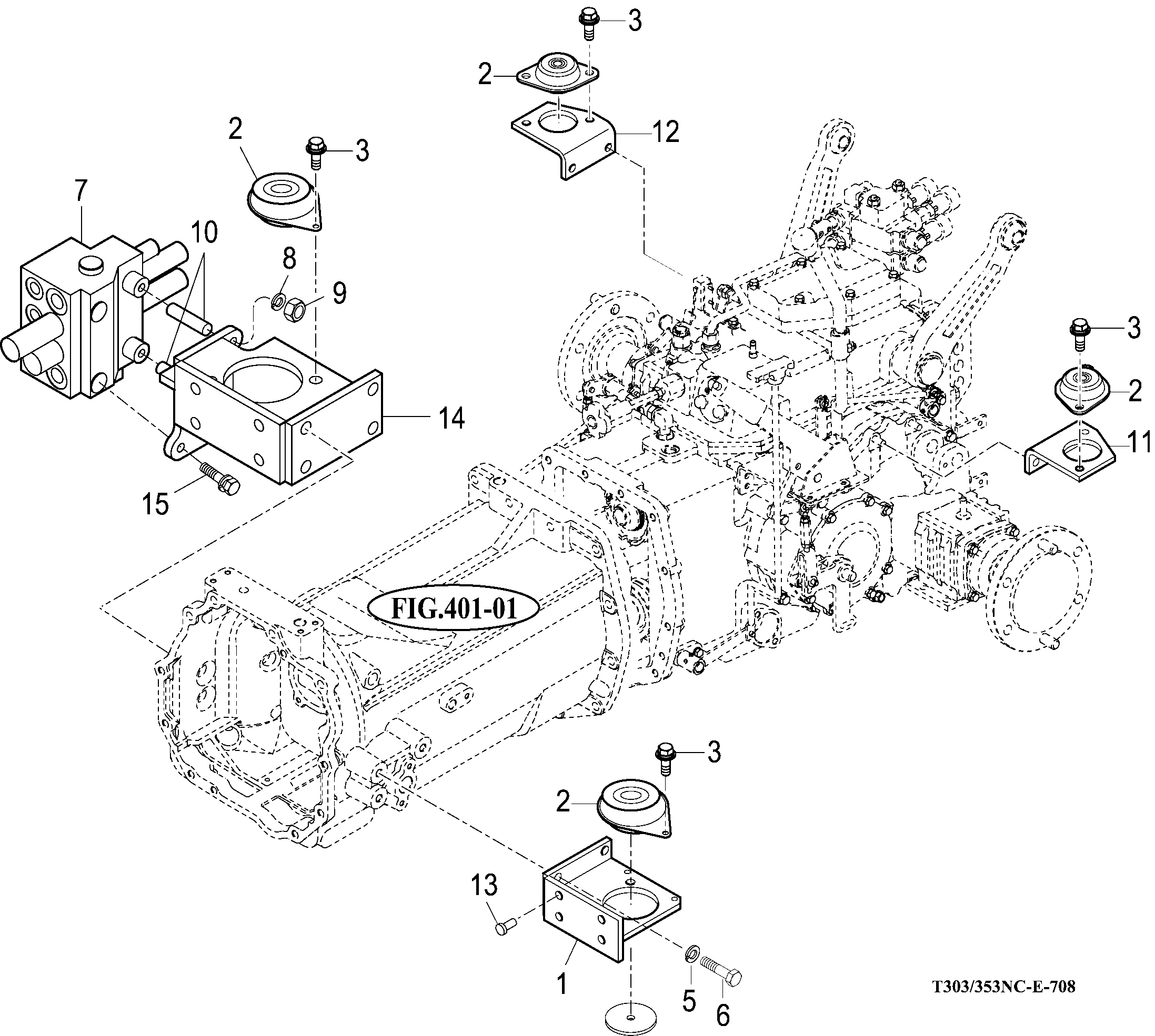 708A - FRONT & REAR MOUNTING