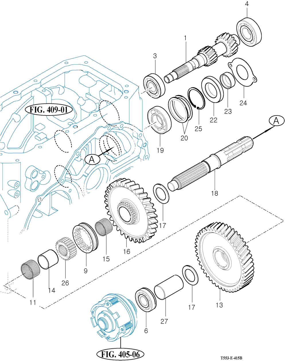 415 - P.T.O CHANGE GEARS