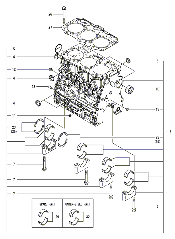 101B - CYLINDER BLOCK(TS23)