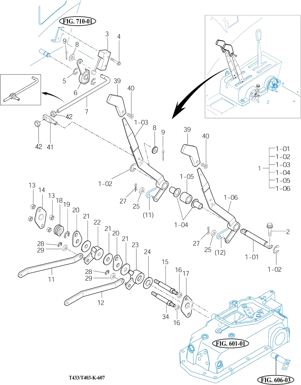 607 - POSITION & DRAFT LEVER